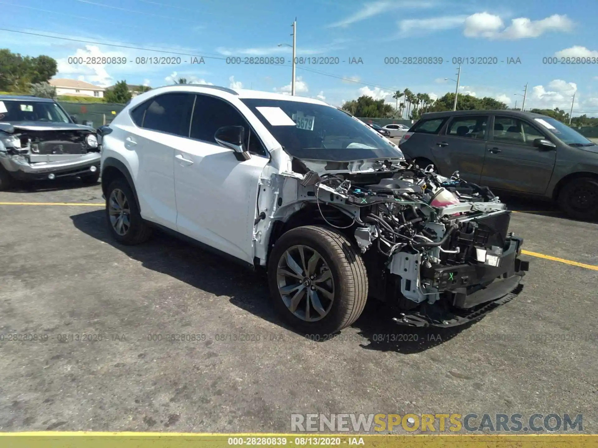 1 Photograph of a damaged car JTJJARBZXL2159339 LEXUS NX 2020