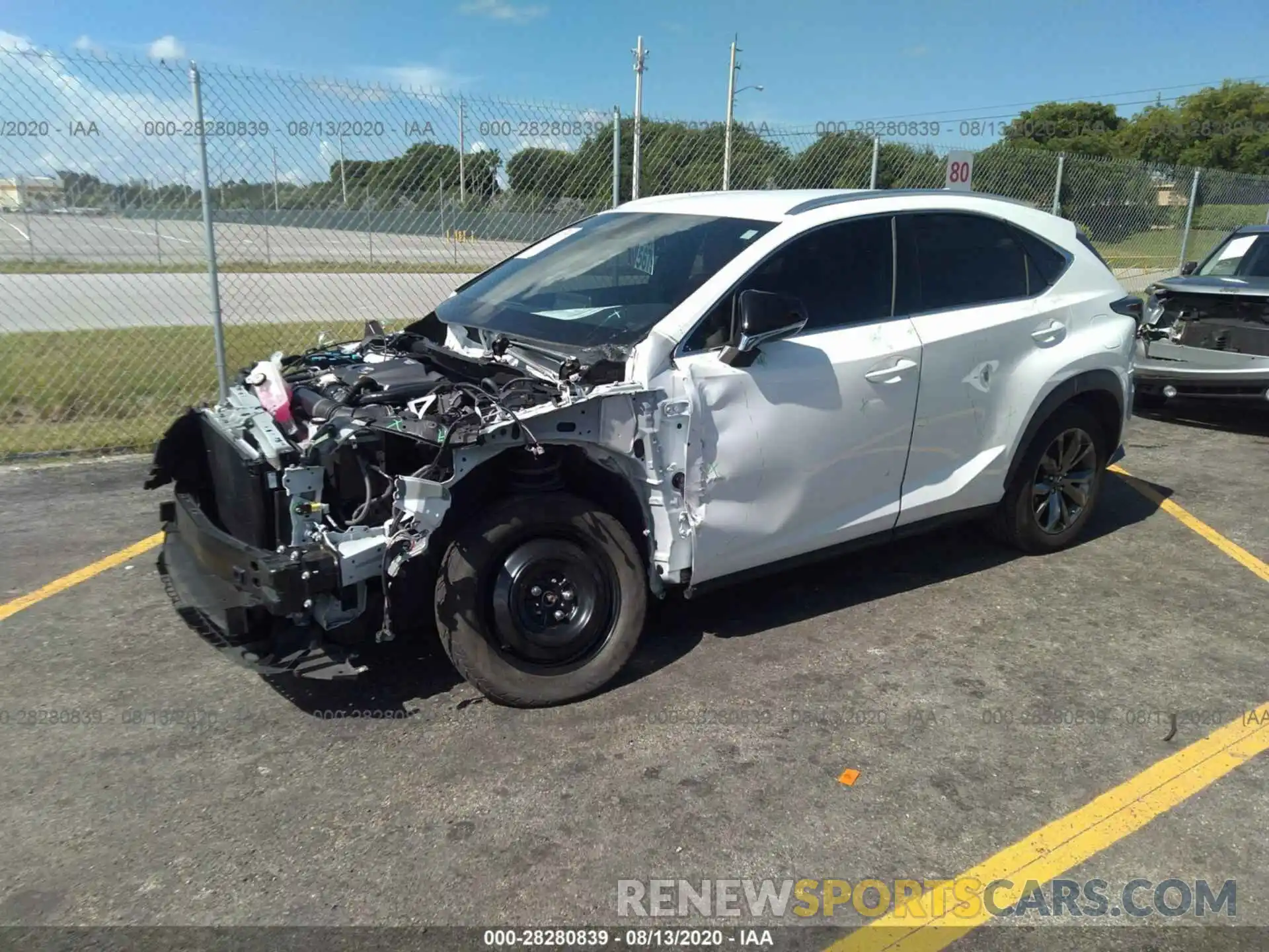 2 Photograph of a damaged car JTJJARBZXL2159339 LEXUS NX 2020