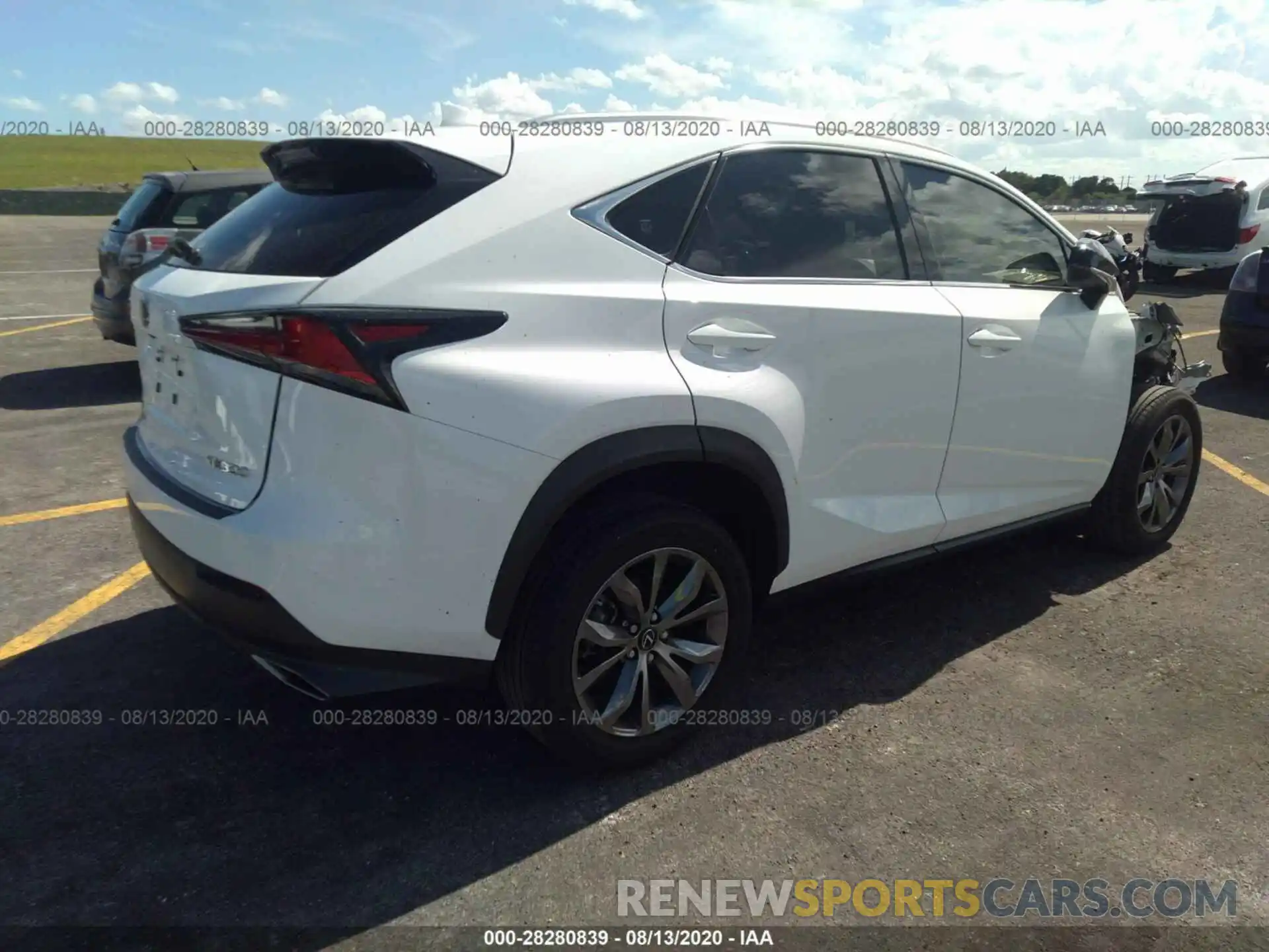 4 Photograph of a damaged car JTJJARBZXL2159339 LEXUS NX 2020