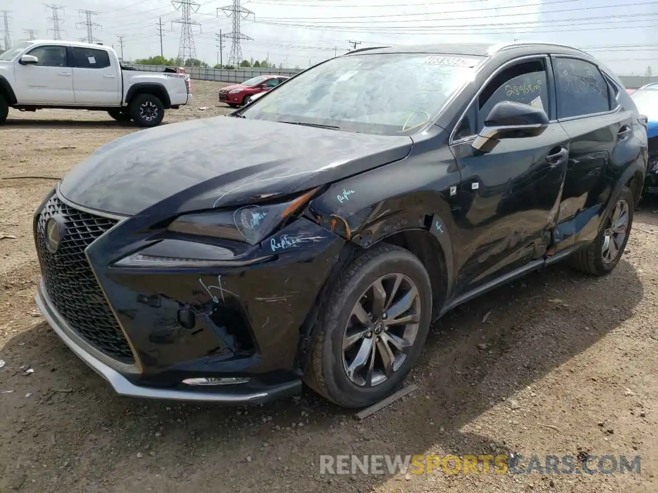 2 Фотография поврежденного автомобиля JTJJARBZXL5004093 LEXUS NX 2020