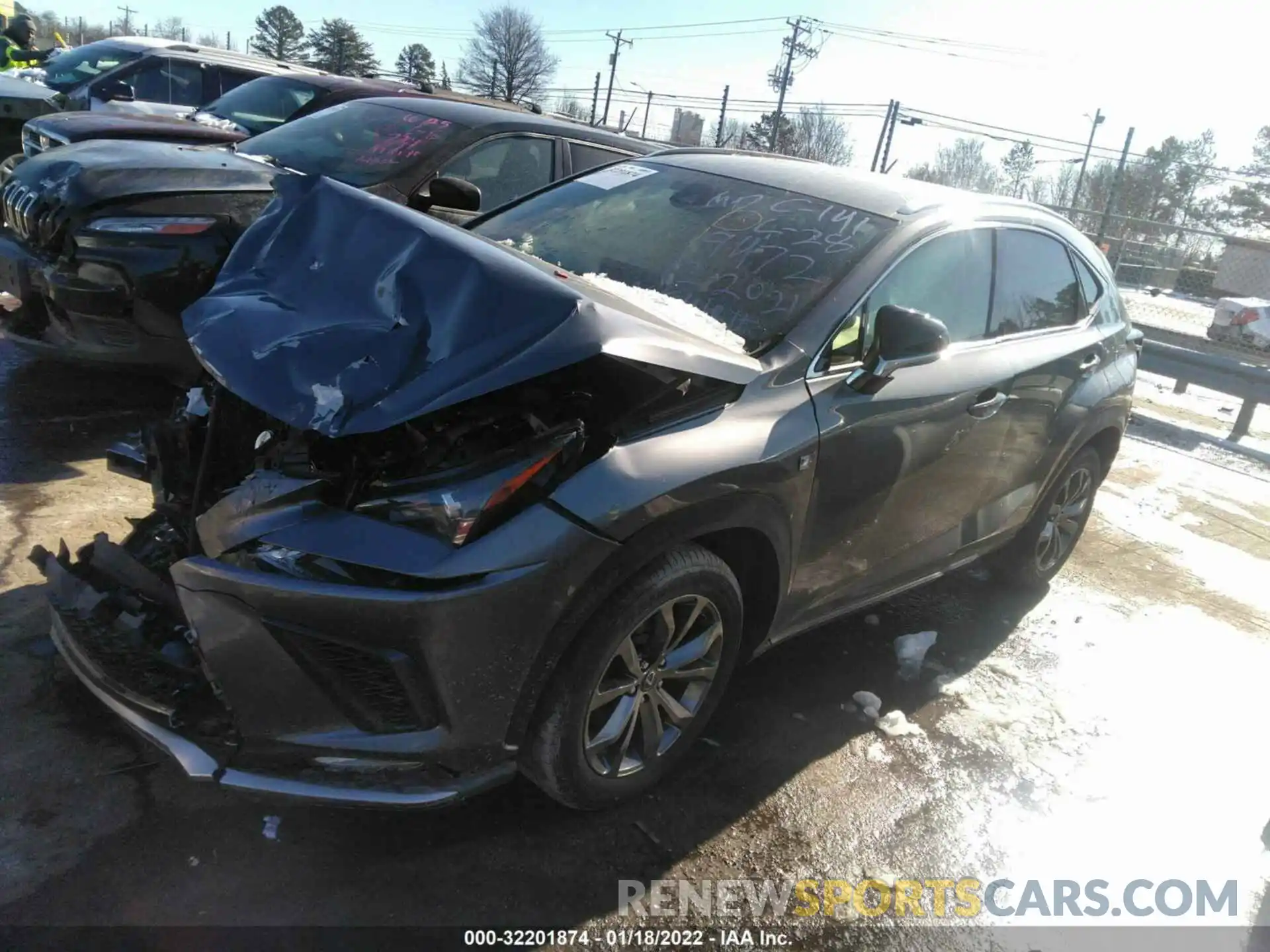 2 Photograph of a damaged car JTJJARBZXL5009472 LEXUS NX 2020