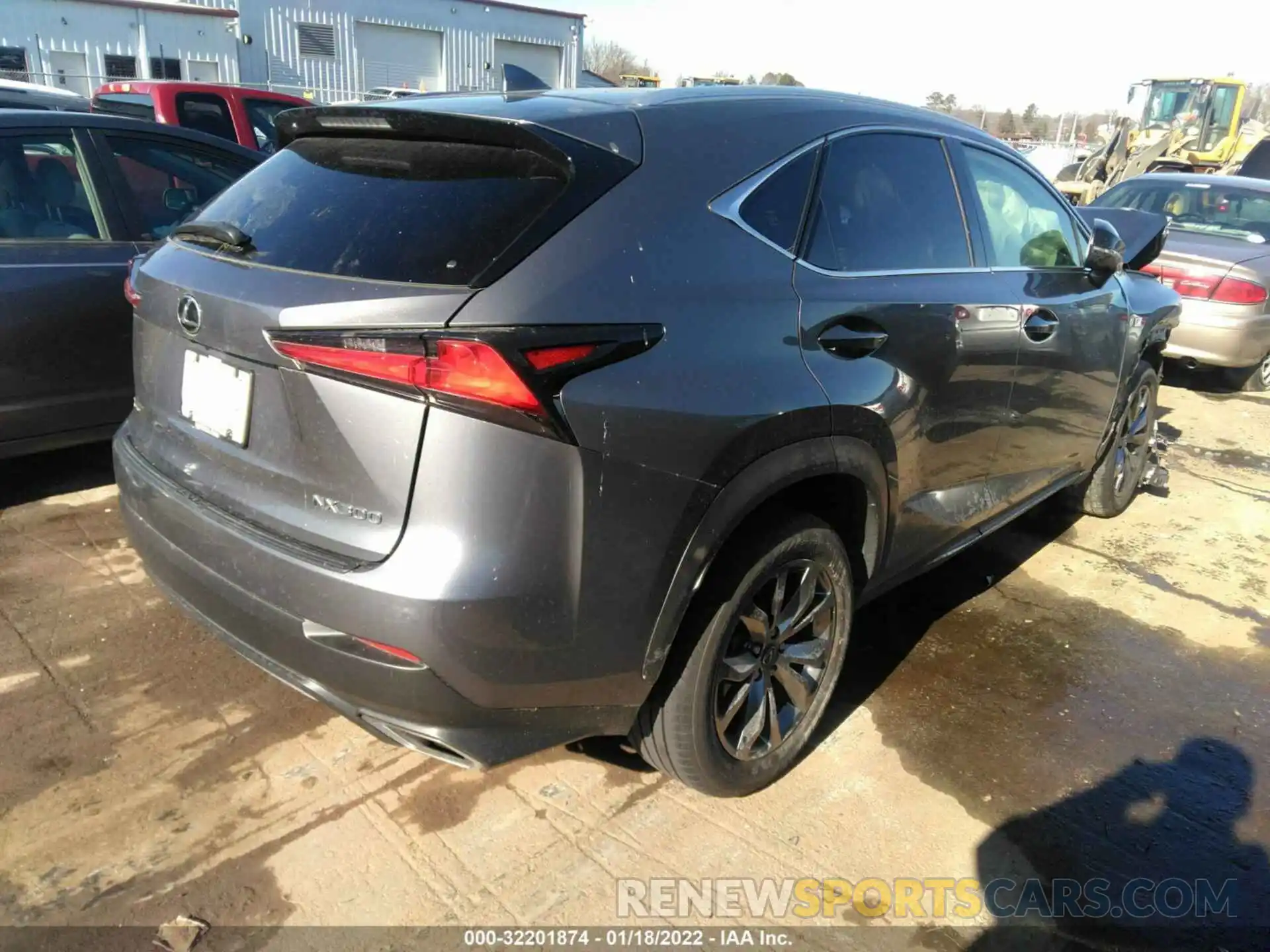 4 Фотография поврежденного автомобиля JTJJARBZXL5009472 LEXUS NX 2020