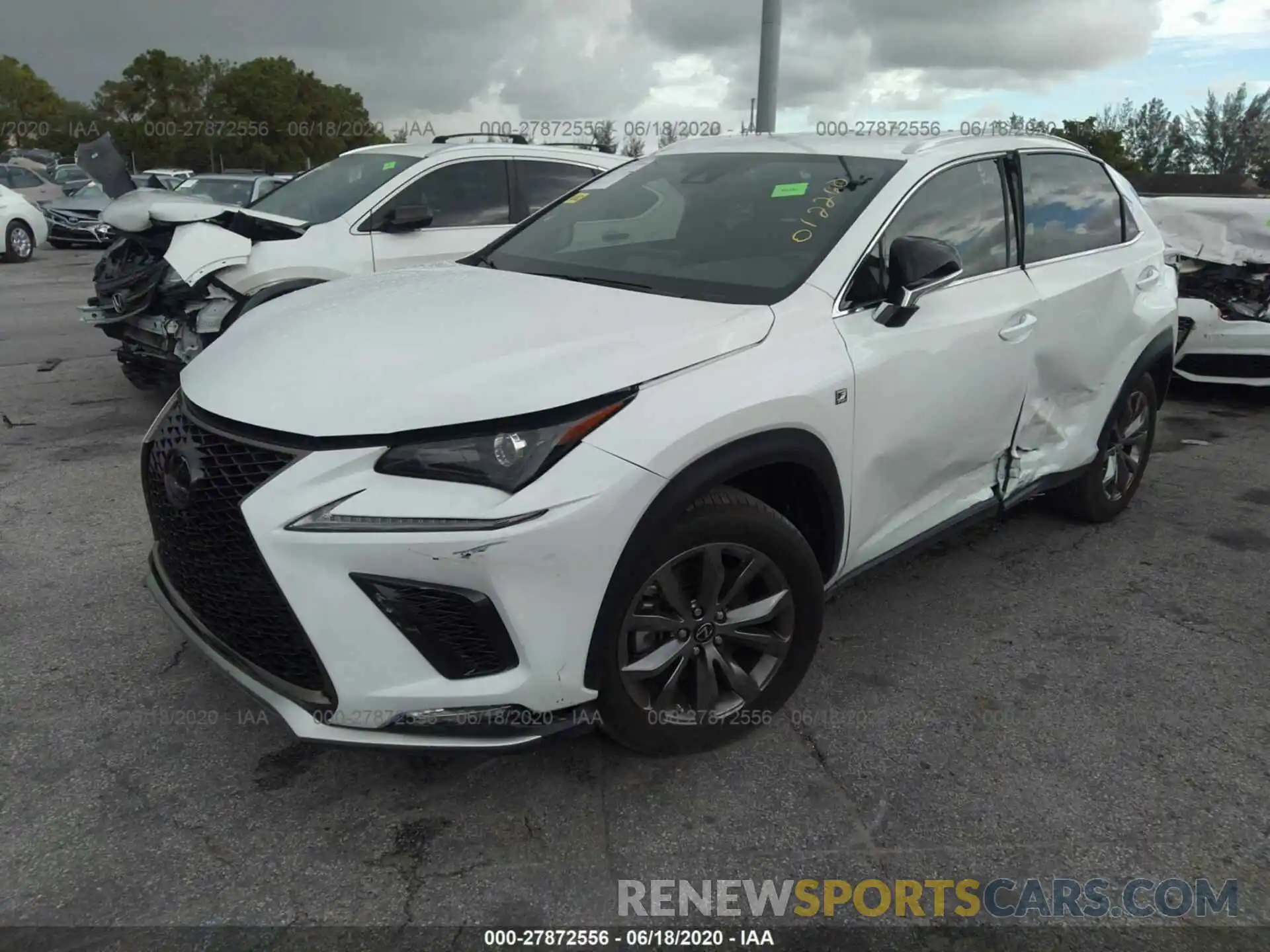 2 Photograph of a damaged car JTJJARBZXL5012260 LEXUS NX 2020