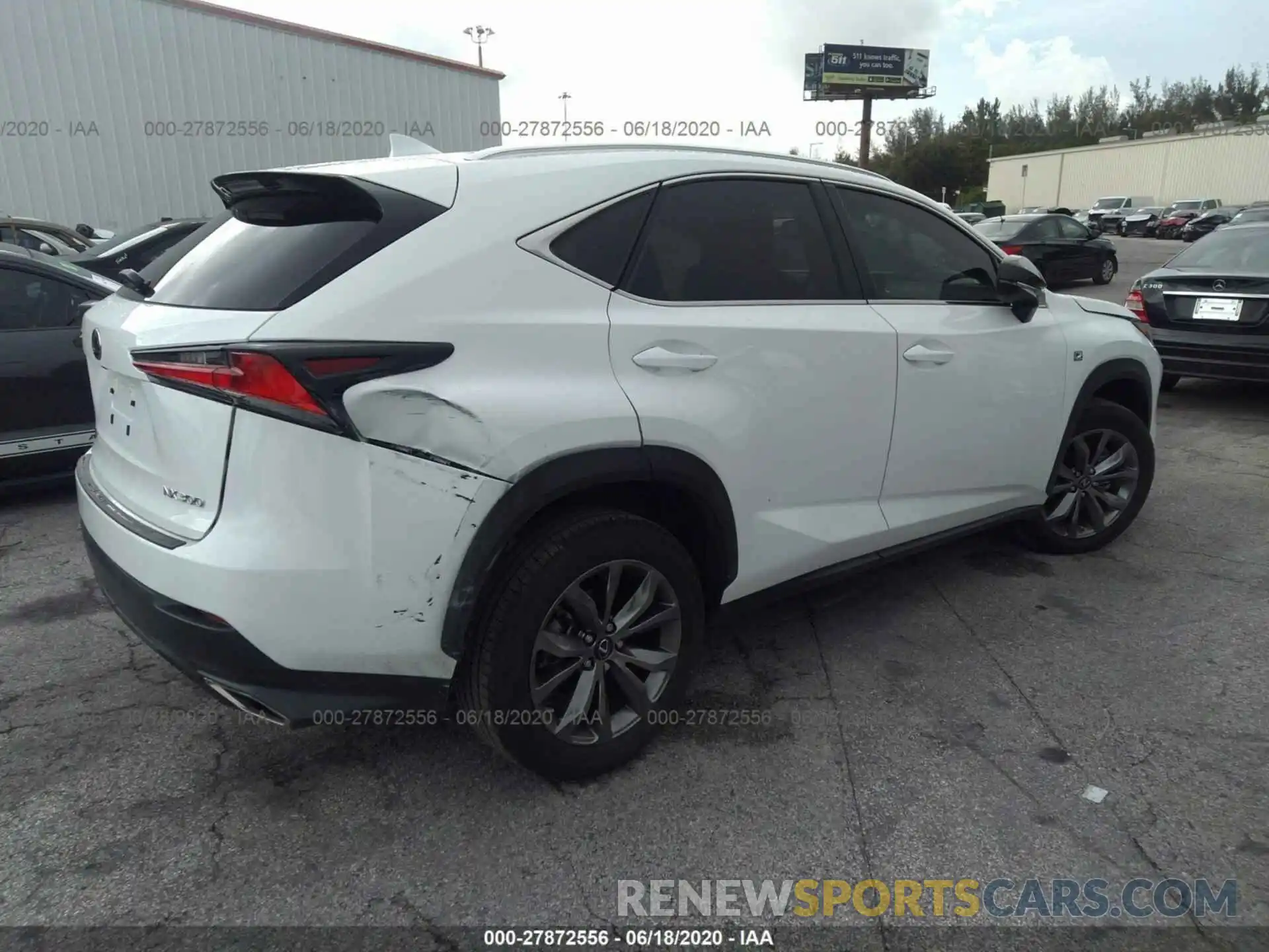 4 Фотография поврежденного автомобиля JTJJARBZXL5012260 LEXUS NX 2020