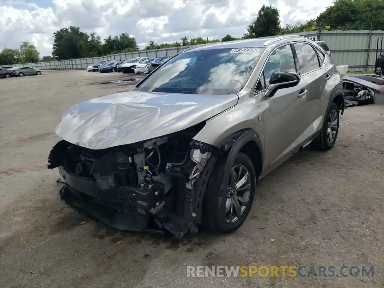 2 Photograph of a damaged car JTJJARBZXL5020522 LEXUS NX 2020