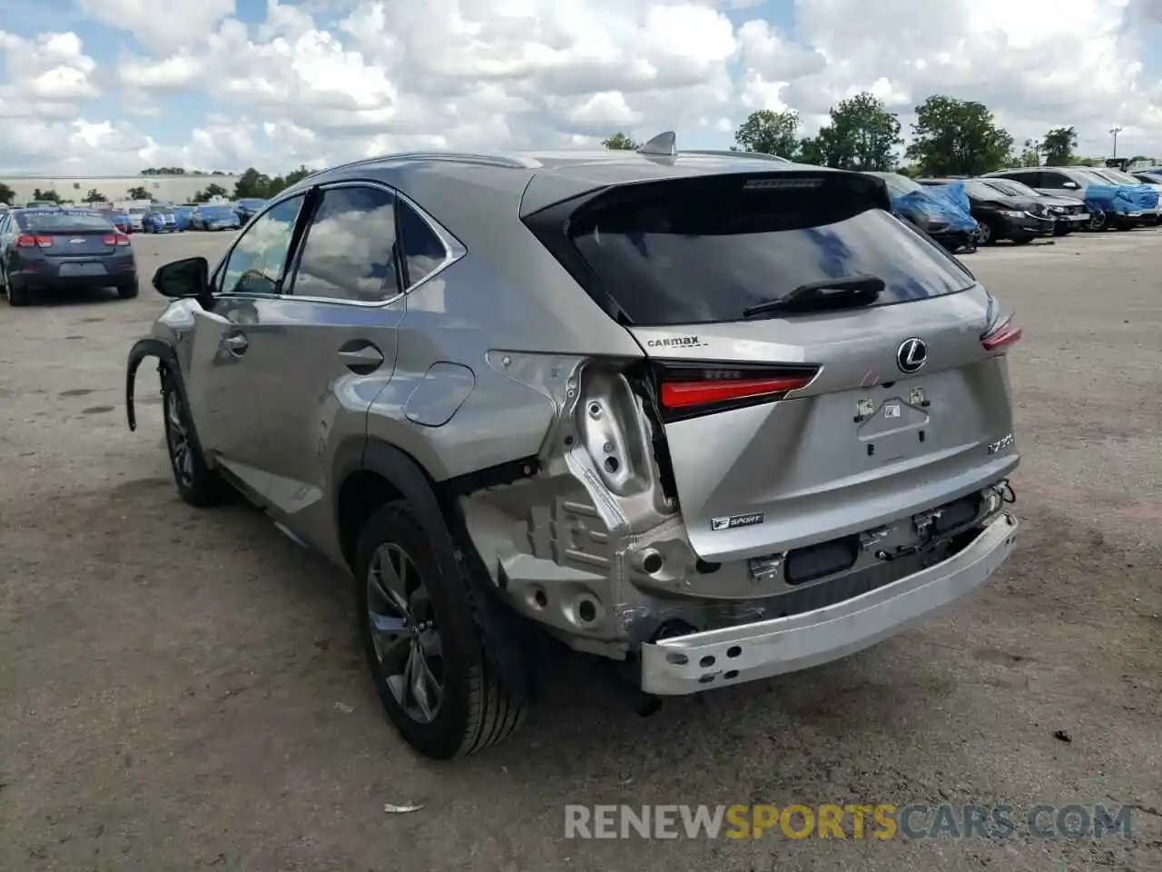 3 Photograph of a damaged car JTJJARBZXL5020522 LEXUS NX 2020