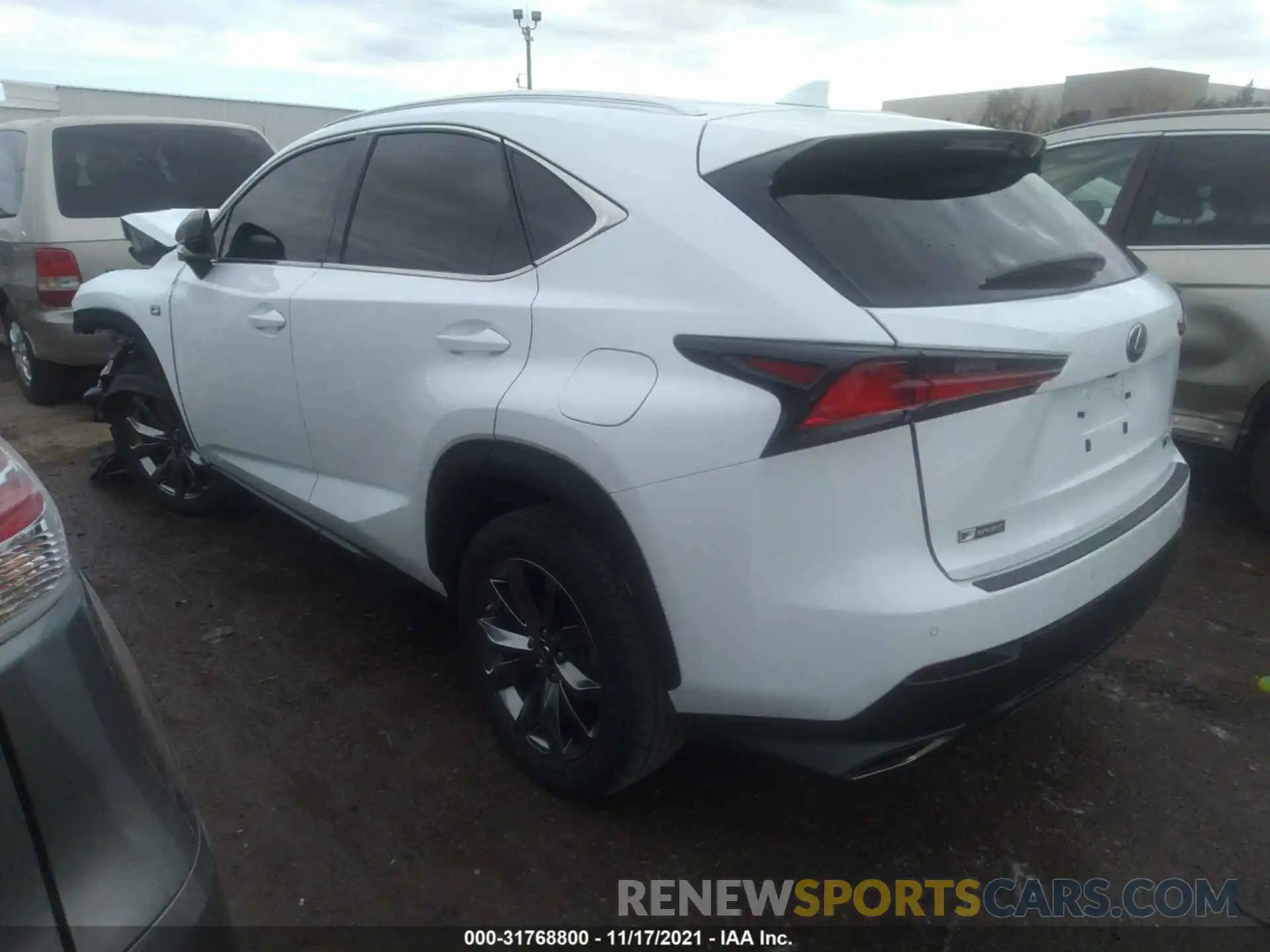 3 Фотография поврежденного автомобиля JTJSARBZ0L2159192 LEXUS NX 2020