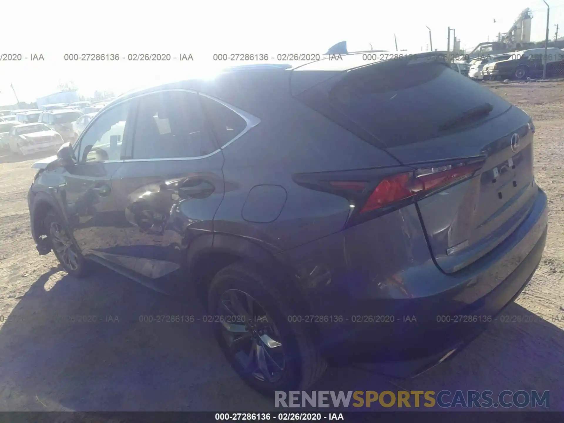 3 Фотография поврежденного автомобиля JTJSARBZ0L5006746 LEXUS NX 2020