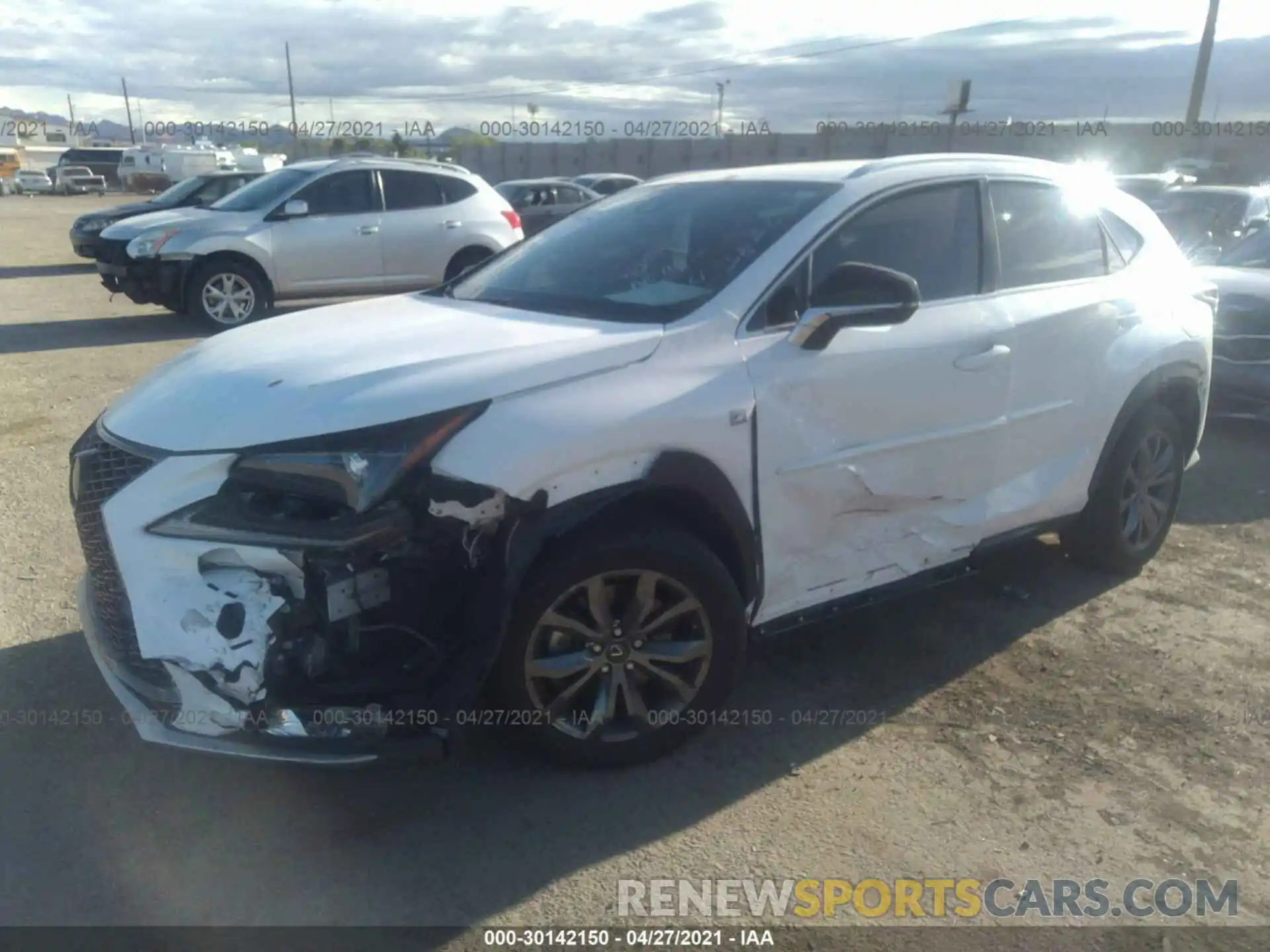 2 Photograph of a damaged car JTJSARBZ0L5006987 LEXUS NX 2020