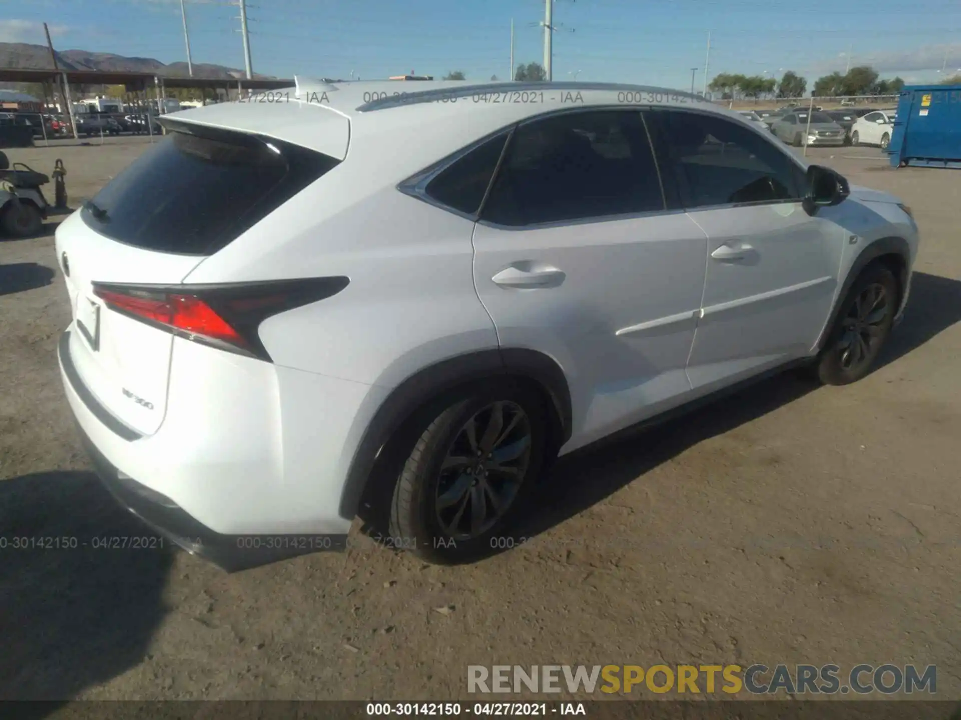 4 Фотография поврежденного автомобиля JTJSARBZ0L5006987 LEXUS NX 2020