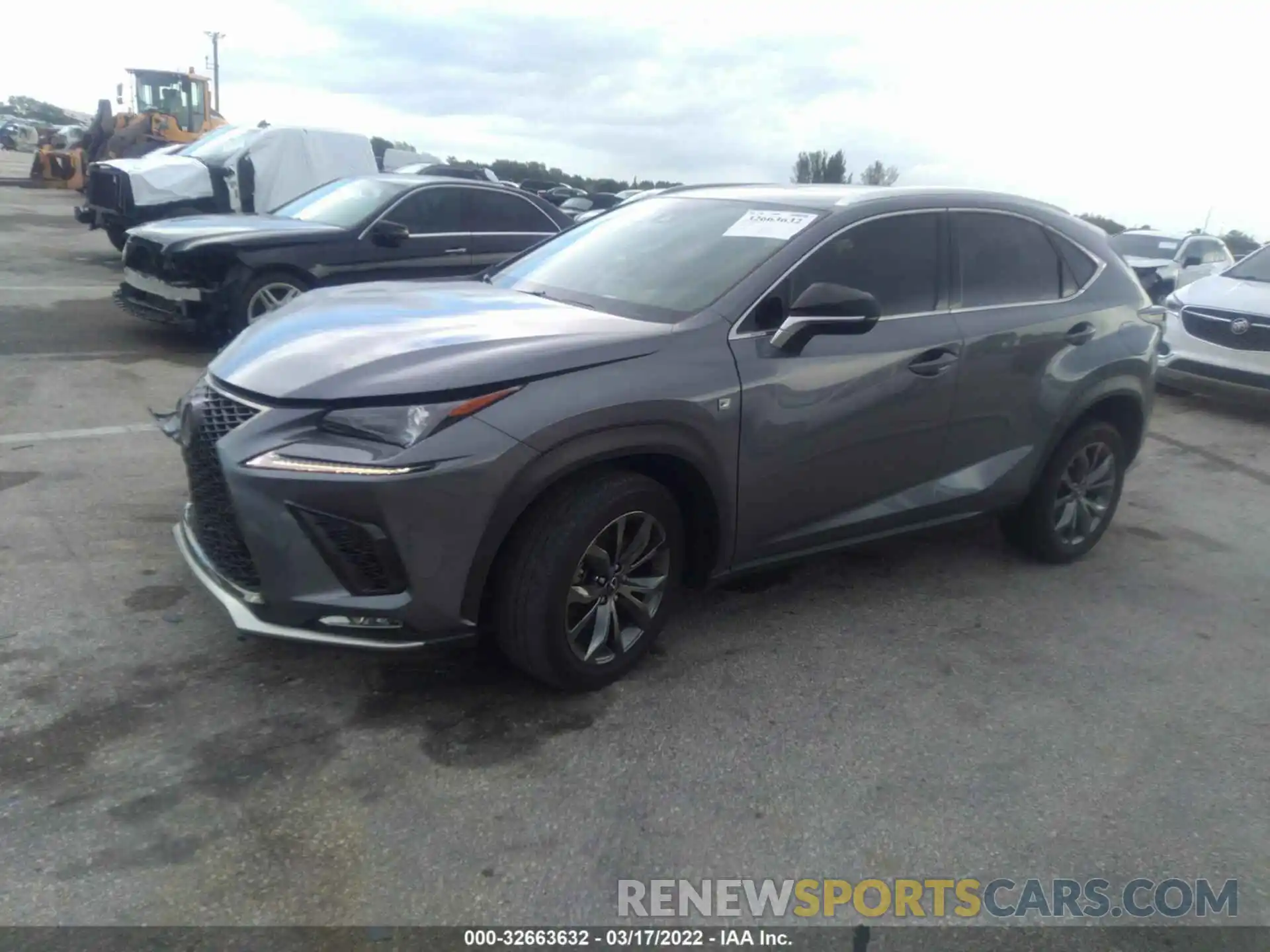 2 Photograph of a damaged car JTJSARBZ0L5007055 LEXUS NX 2020