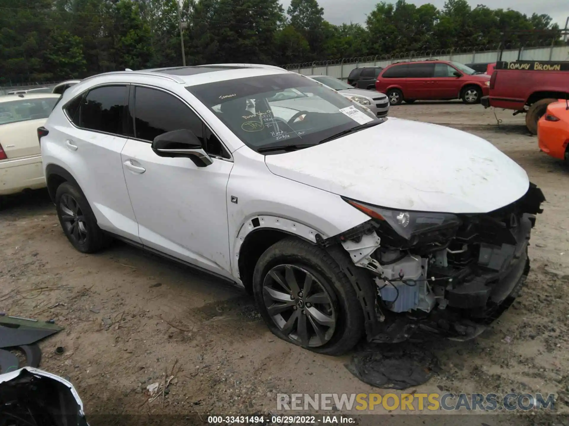 1 Photograph of a damaged car JTJSARBZ0L5008920 LEXUS NX 2020