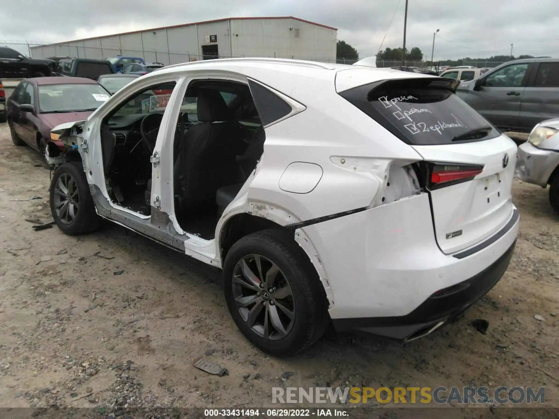 3 Photograph of a damaged car JTJSARBZ0L5008920 LEXUS NX 2020