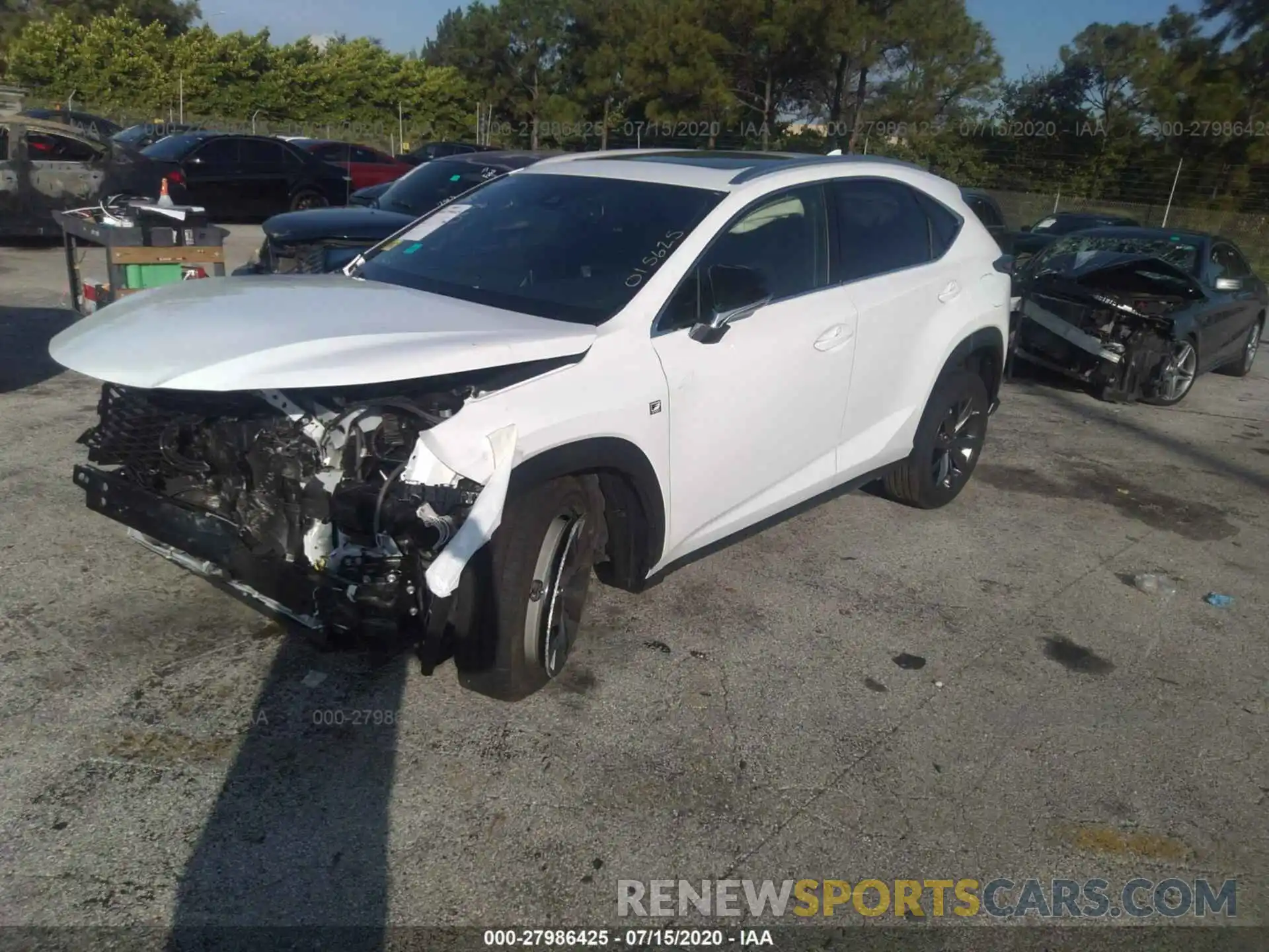 2 Photograph of a damaged car JTJSARBZ0L5015625 LEXUS NX 2020