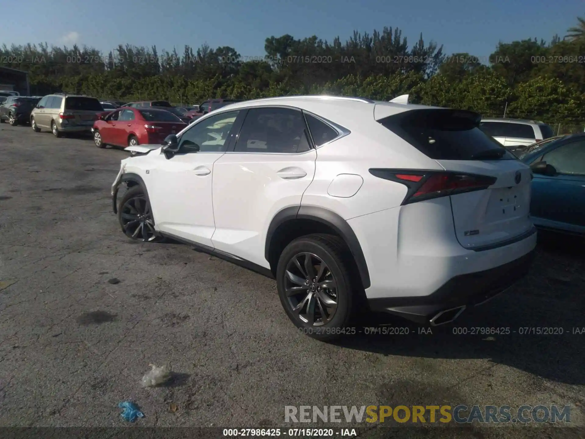 3 Фотография поврежденного автомобиля JTJSARBZ0L5015625 LEXUS NX 2020