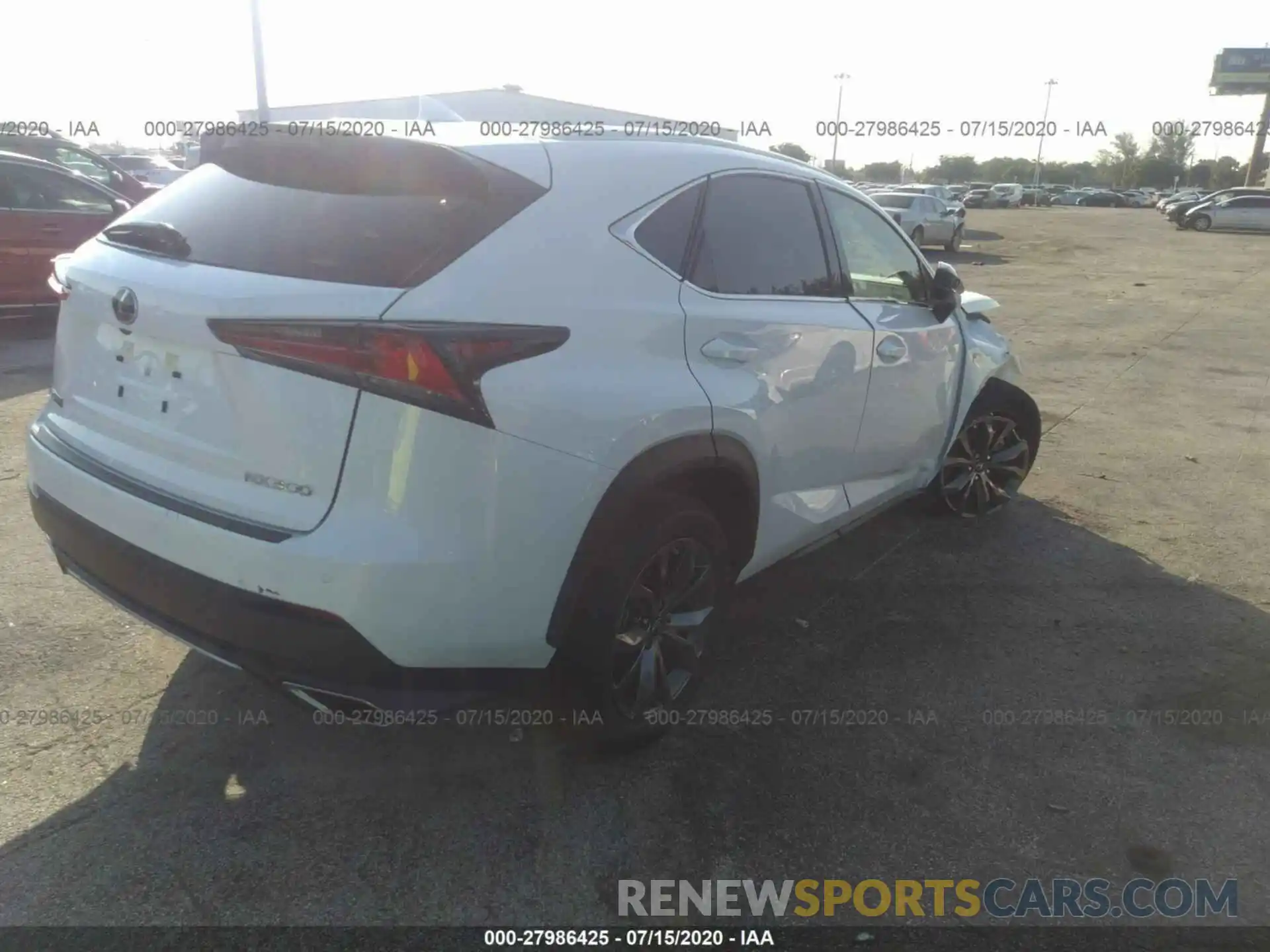 4 Фотография поврежденного автомобиля JTJSARBZ0L5015625 LEXUS NX 2020