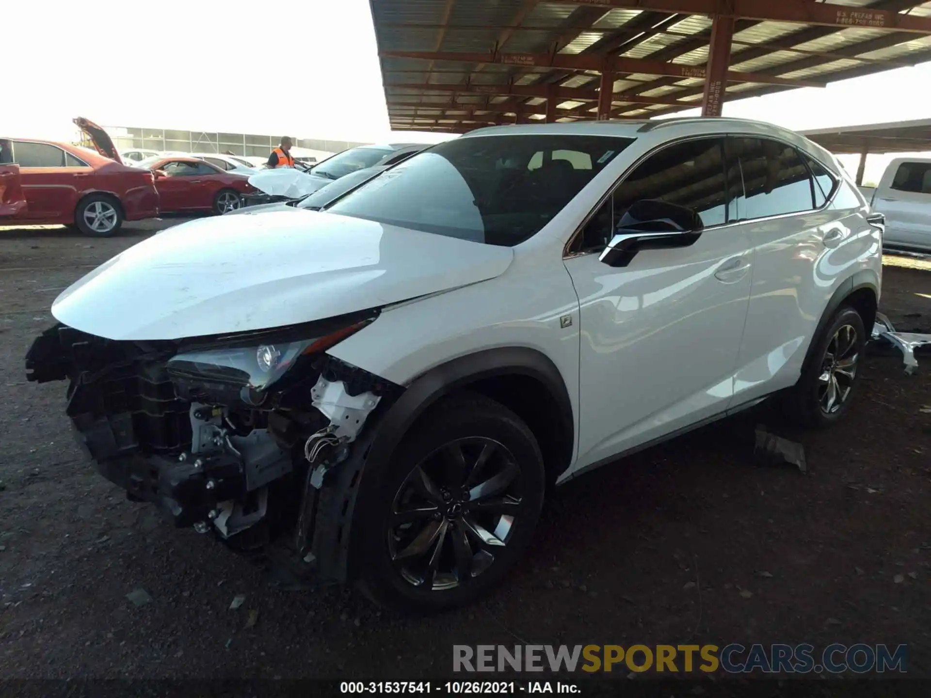 2 Фотография поврежденного автомобиля JTJSARBZ1L2159539 LEXUS NX 2020