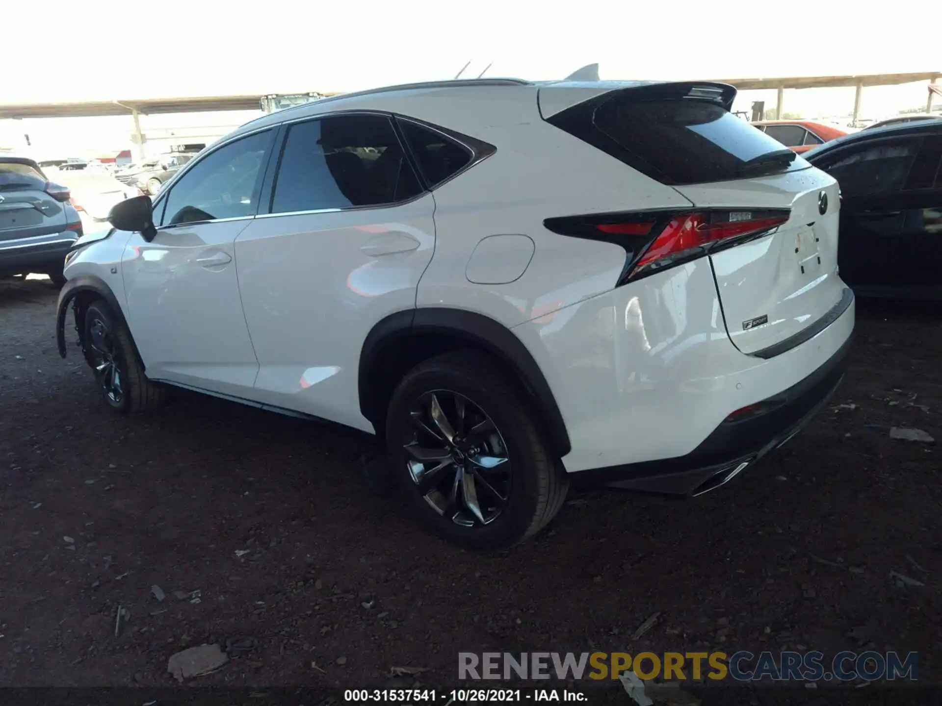 3 Фотография поврежденного автомобиля JTJSARBZ1L2159539 LEXUS NX 2020