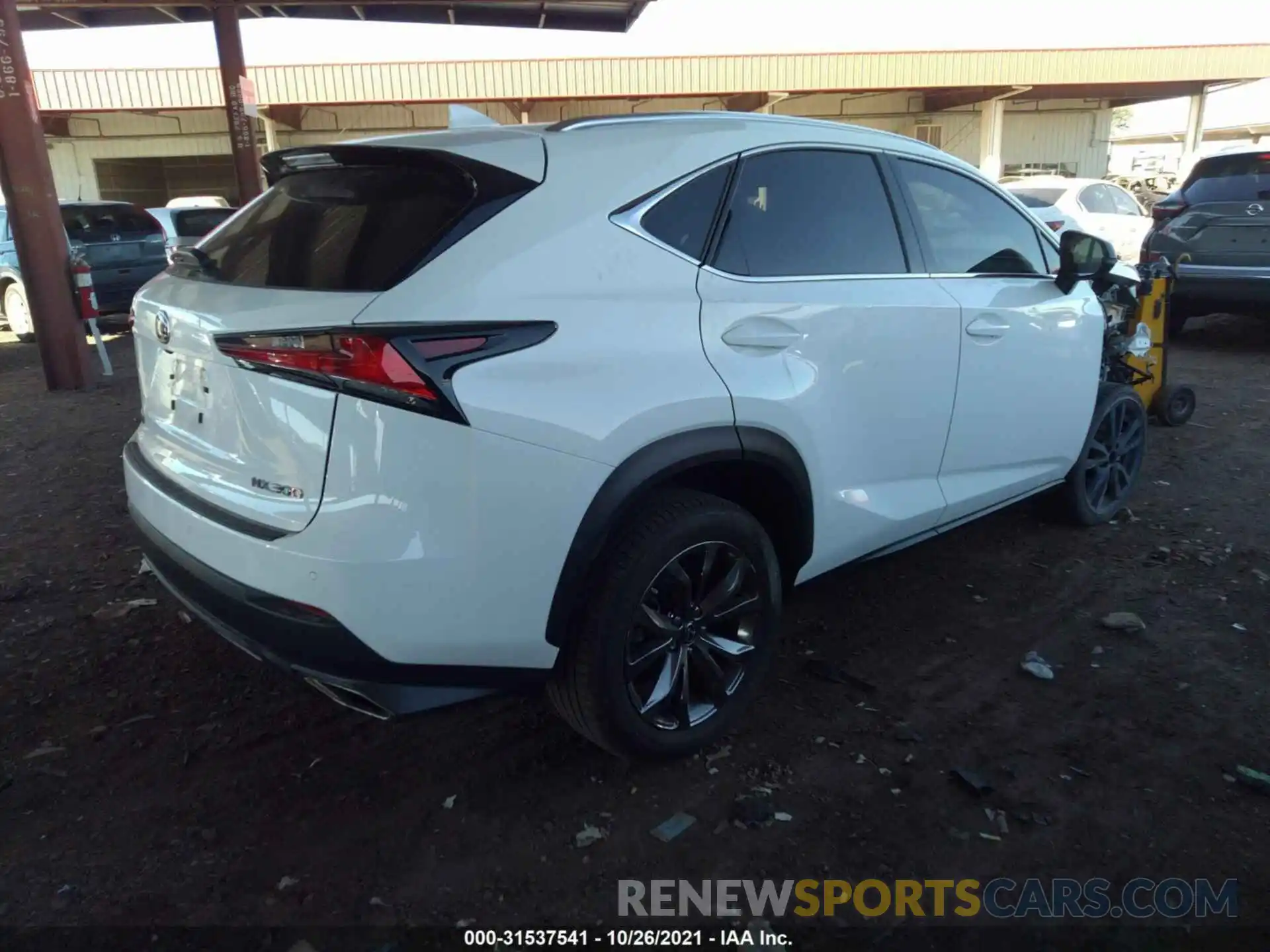 4 Фотография поврежденного автомобиля JTJSARBZ1L2159539 LEXUS NX 2020