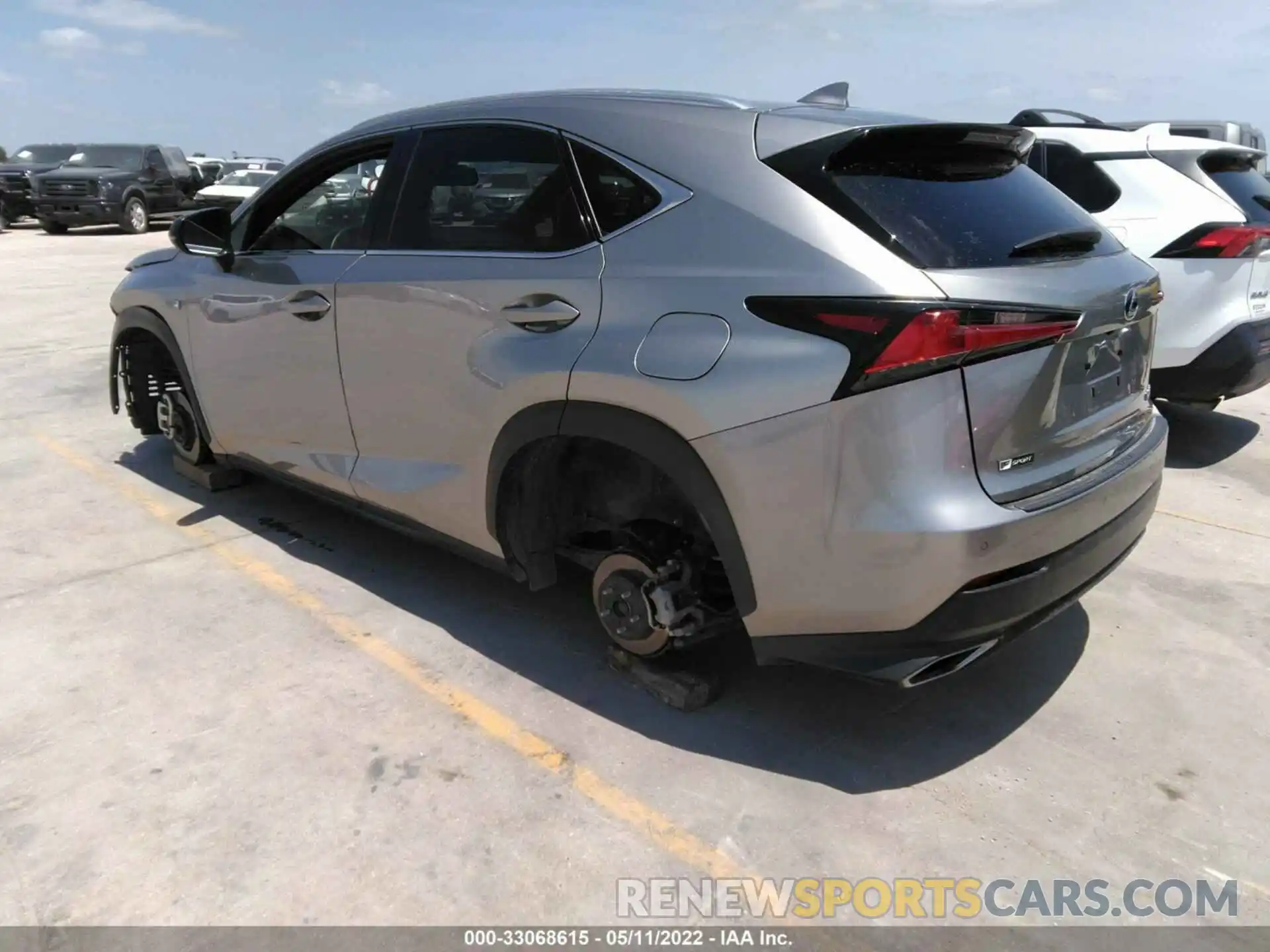 3 Фотография поврежденного автомобиля JTJSARBZ1L5003905 LEXUS NX 2020