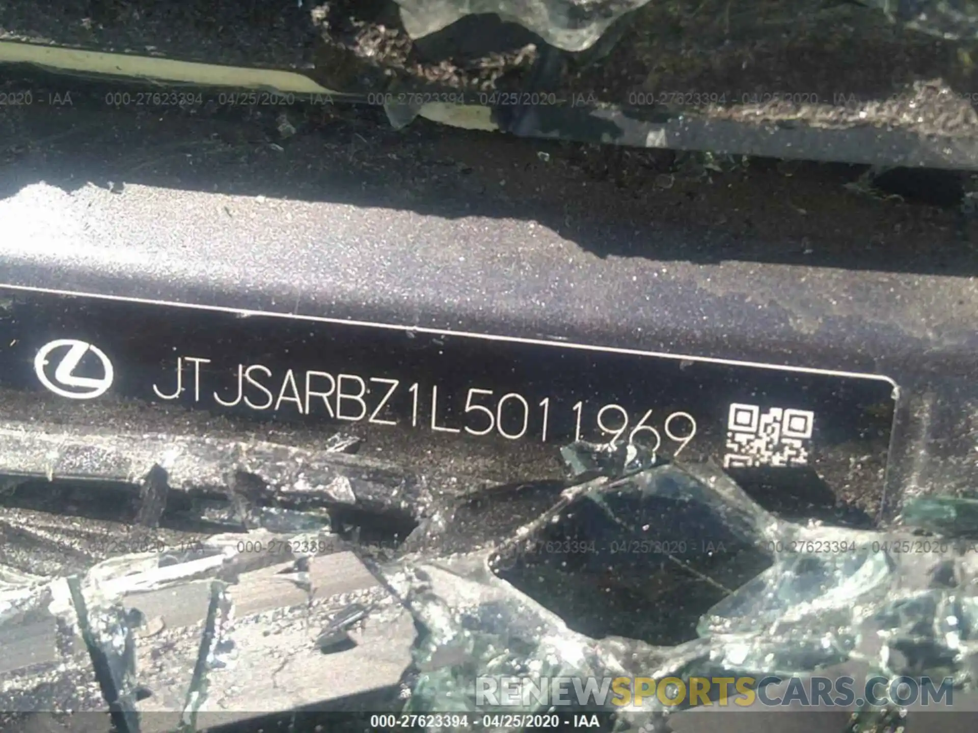 9 Photograph of a damaged car JTJSARBZ1L5011969 LEXUS NX 2020