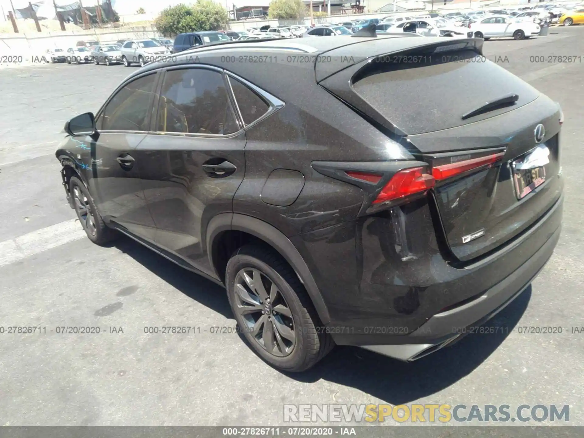 3 Photograph of a damaged car JTJSARBZ2L2170078 LEXUS NX 2020