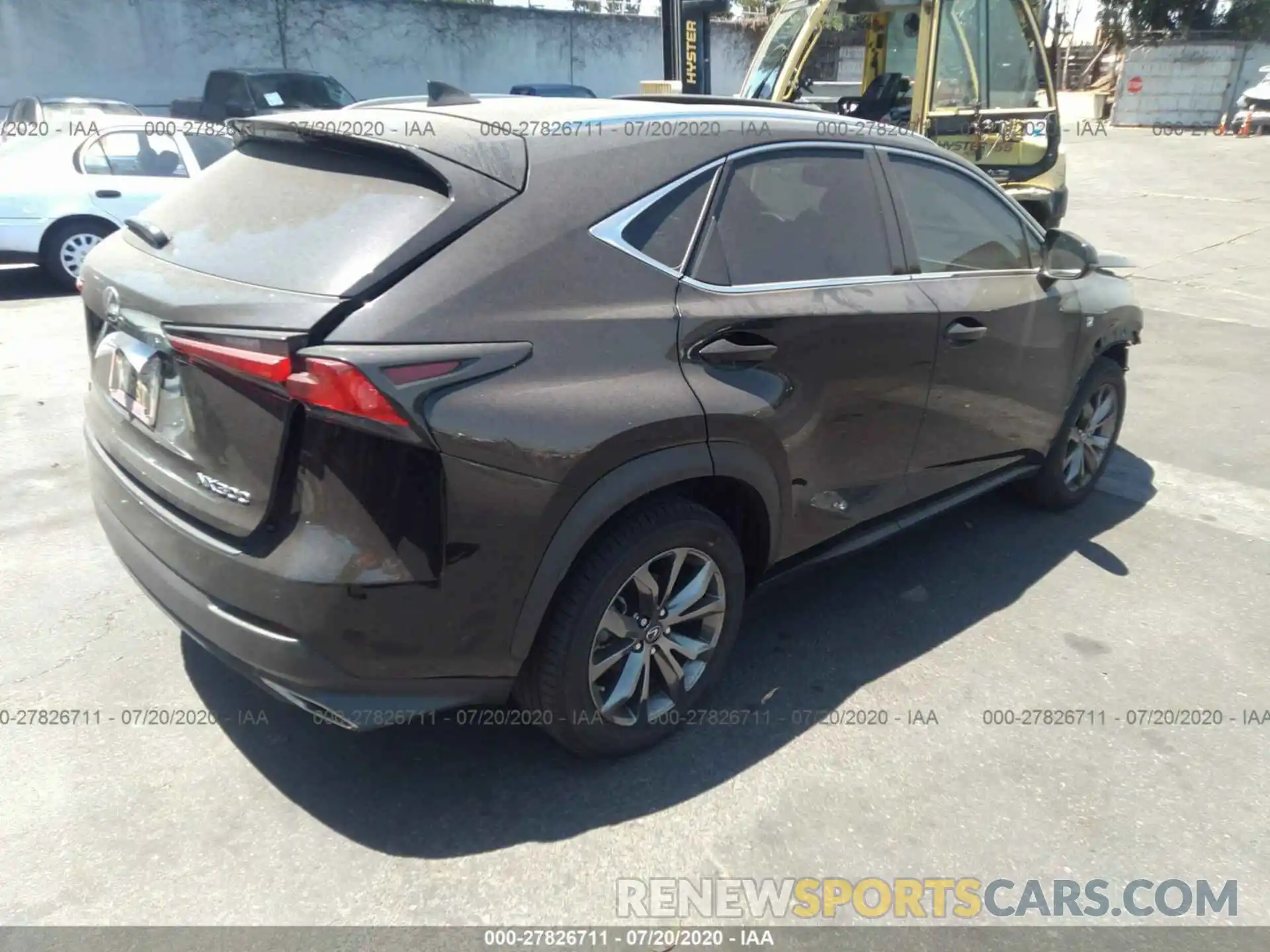 4 Фотография поврежденного автомобиля JTJSARBZ2L2170078 LEXUS NX 2020