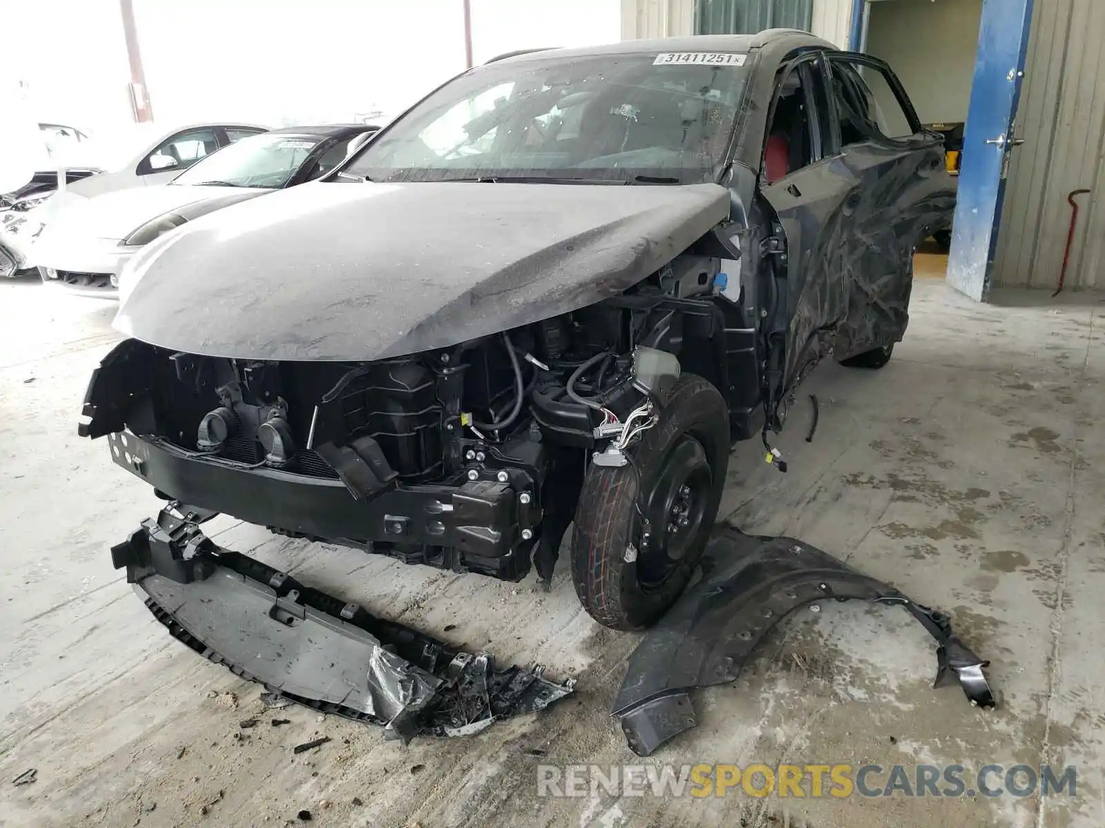 2 Фотография поврежденного автомобиля JTJSARBZ2L2175135 LEXUS NX 2020