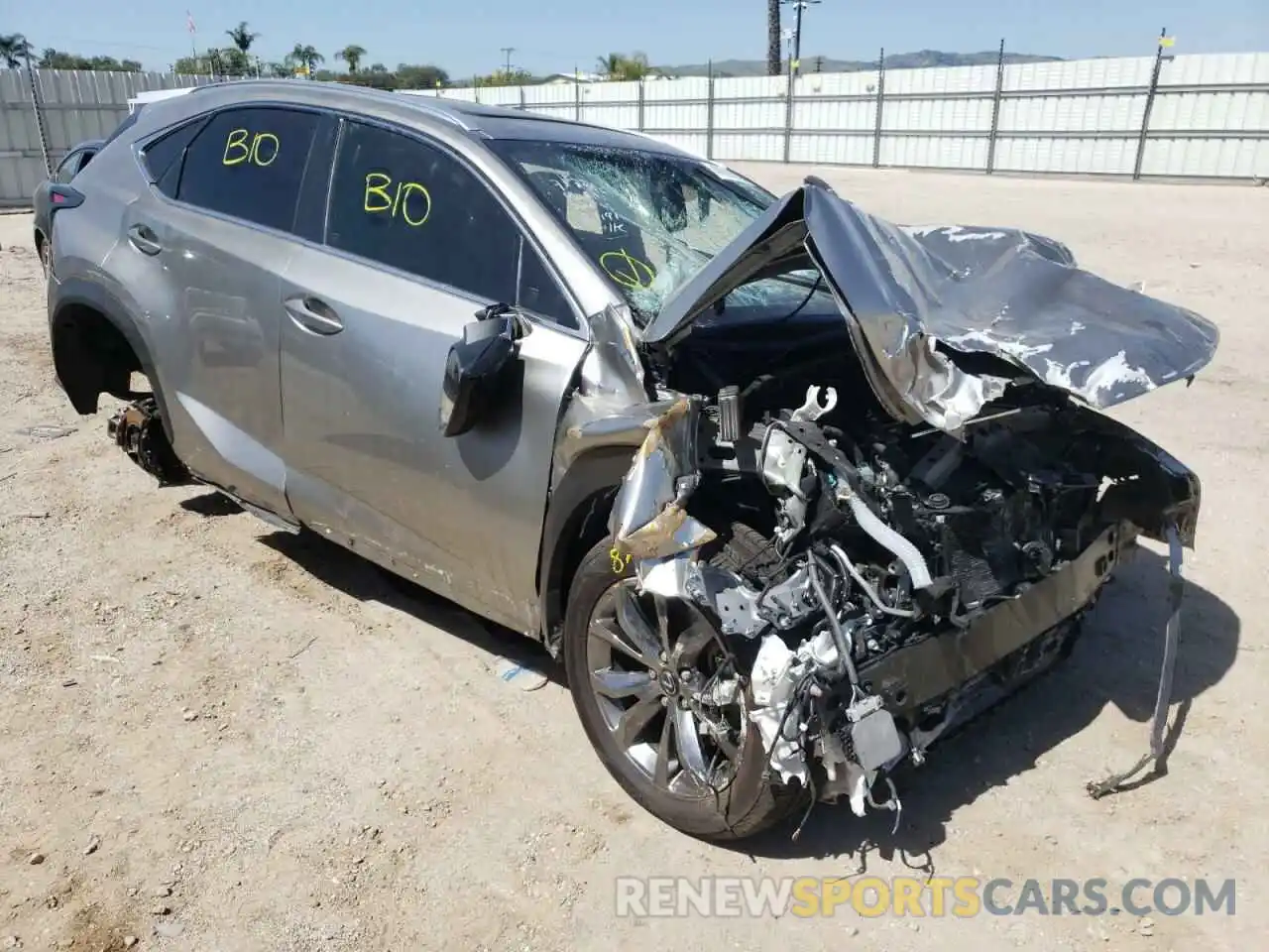 1 Photograph of a damaged car JTJSARBZ3L2159140 LEXUS NX 2020