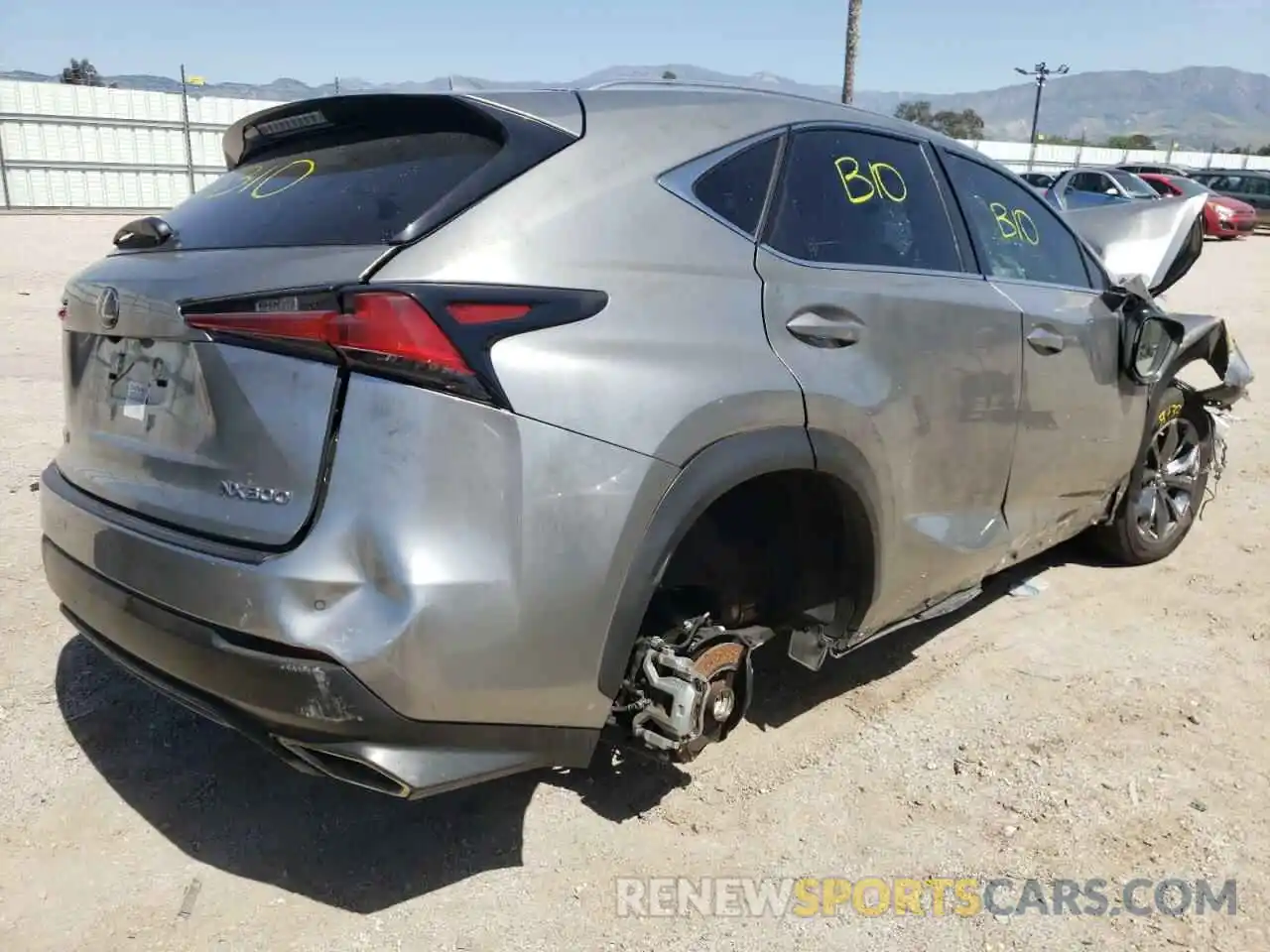 4 Фотография поврежденного автомобиля JTJSARBZ3L2159140 LEXUS NX 2020