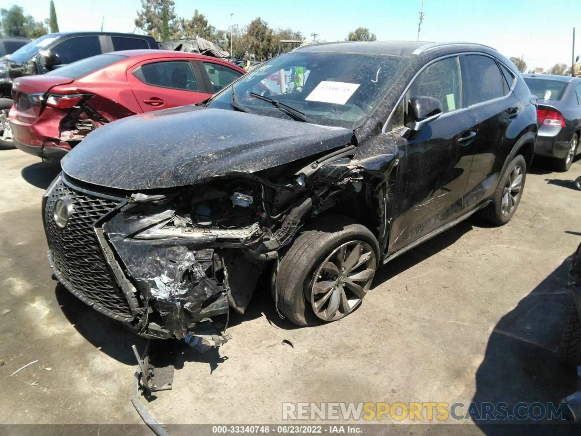 2 Photograph of a damaged car JTJSARBZ3L2161583 LEXUS NX 2020