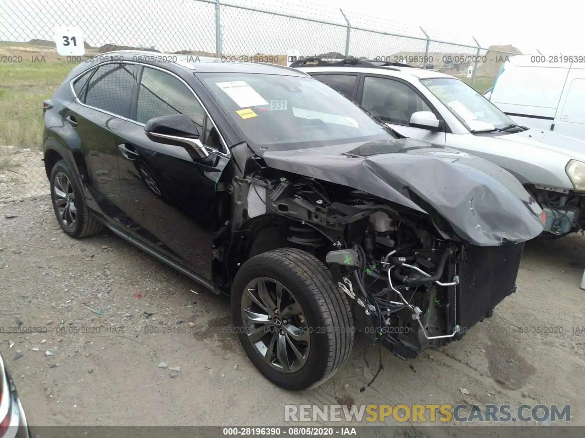 1 Photograph of a damaged car JTJSARBZ4L2162712 LEXUS NX 2020