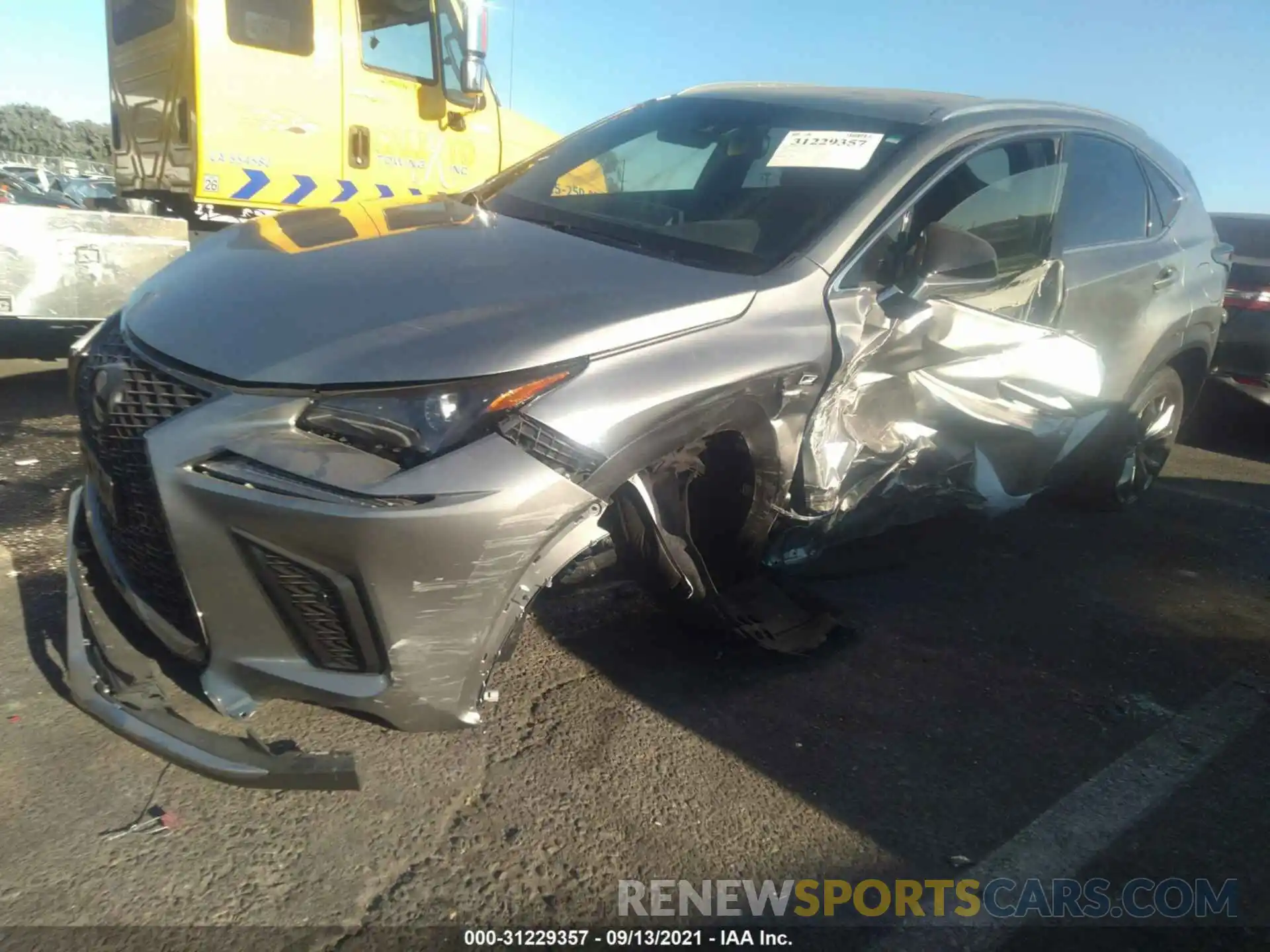 2 Photograph of a damaged car JTJSARBZ4L2175430 LEXUS NX 2020