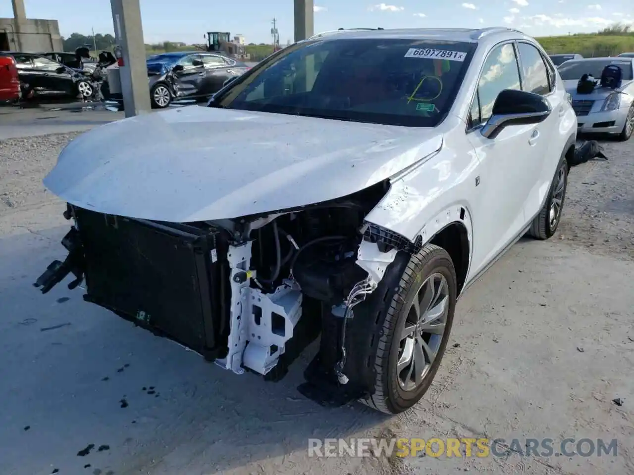 2 Фотография поврежденного автомобиля JTJSARBZ4L2177923 LEXUS NX 2020