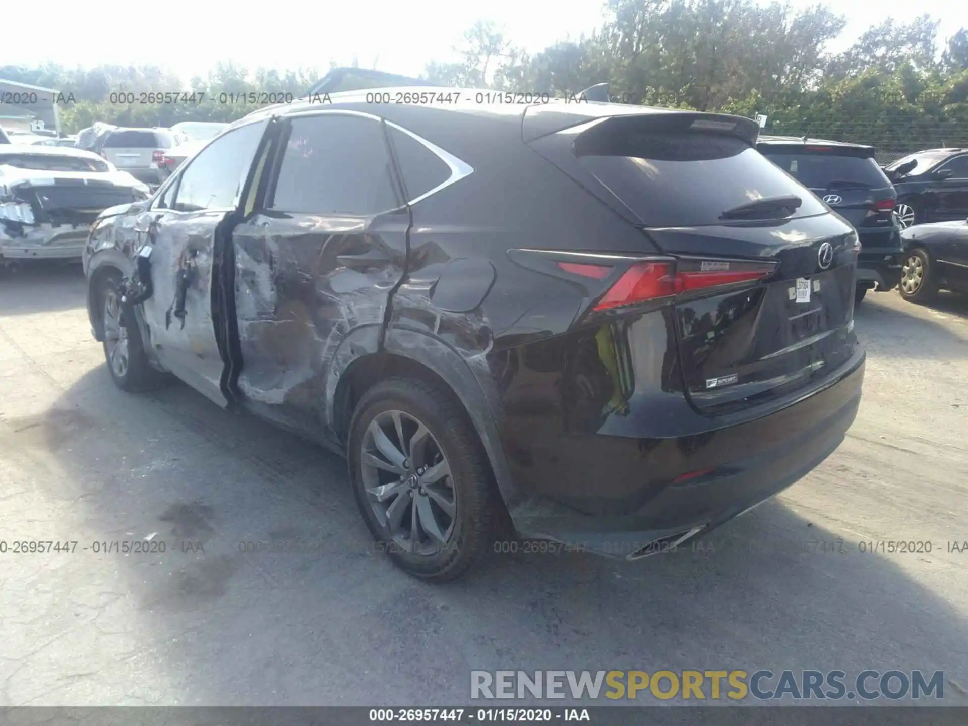 3 Photograph of a damaged car JTJSARBZ4L5000447 LEXUS NX 2020