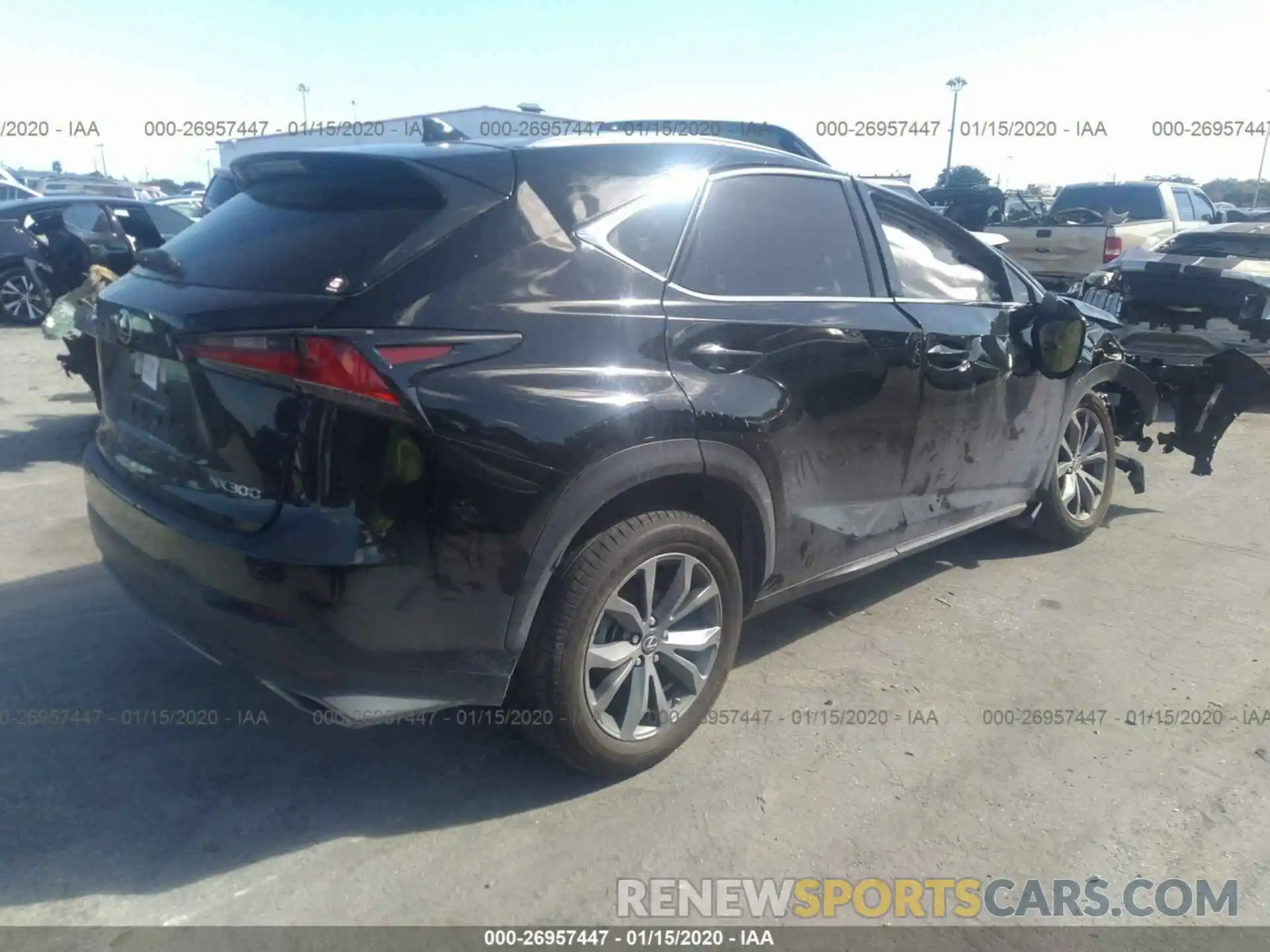 4 Фотография поврежденного автомобиля JTJSARBZ4L5000447 LEXUS NX 2020