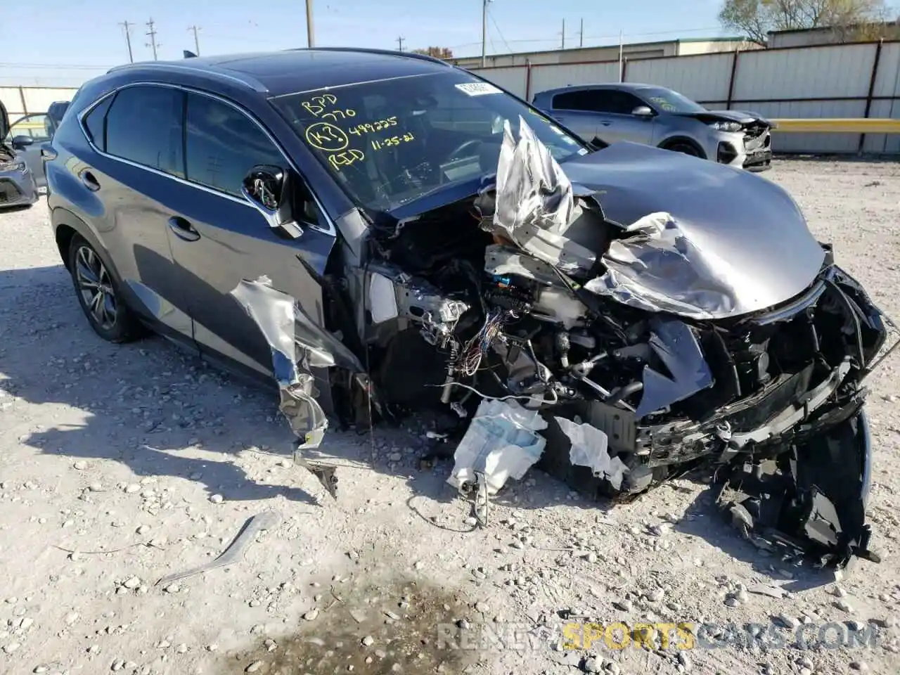 1 Photograph of a damaged car JTJSARBZ4L5005583 LEXUS NX 2020