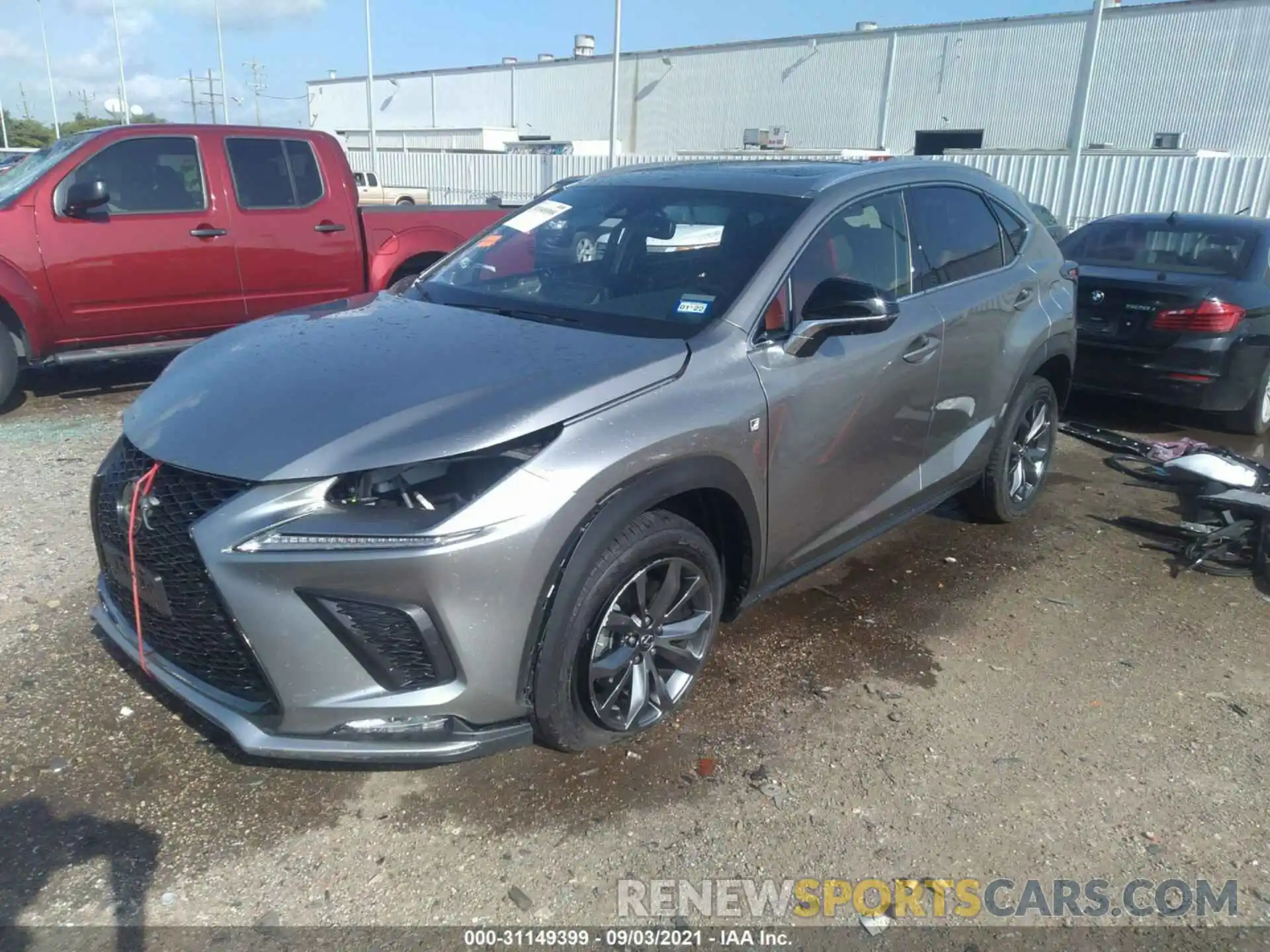 2 Фотография поврежденного автомобиля JTJSARBZ4L5012646 LEXUS NX 2020