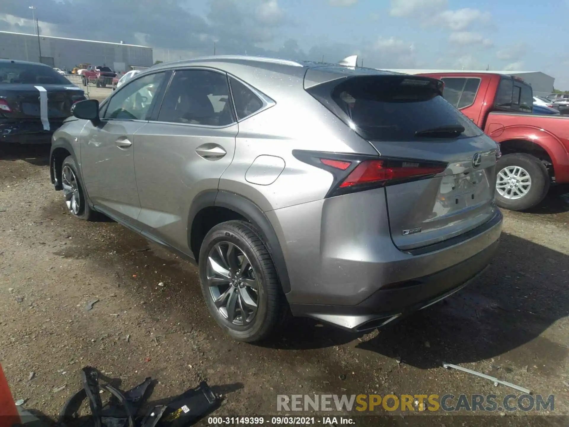 3 Фотография поврежденного автомобиля JTJSARBZ4L5012646 LEXUS NX 2020