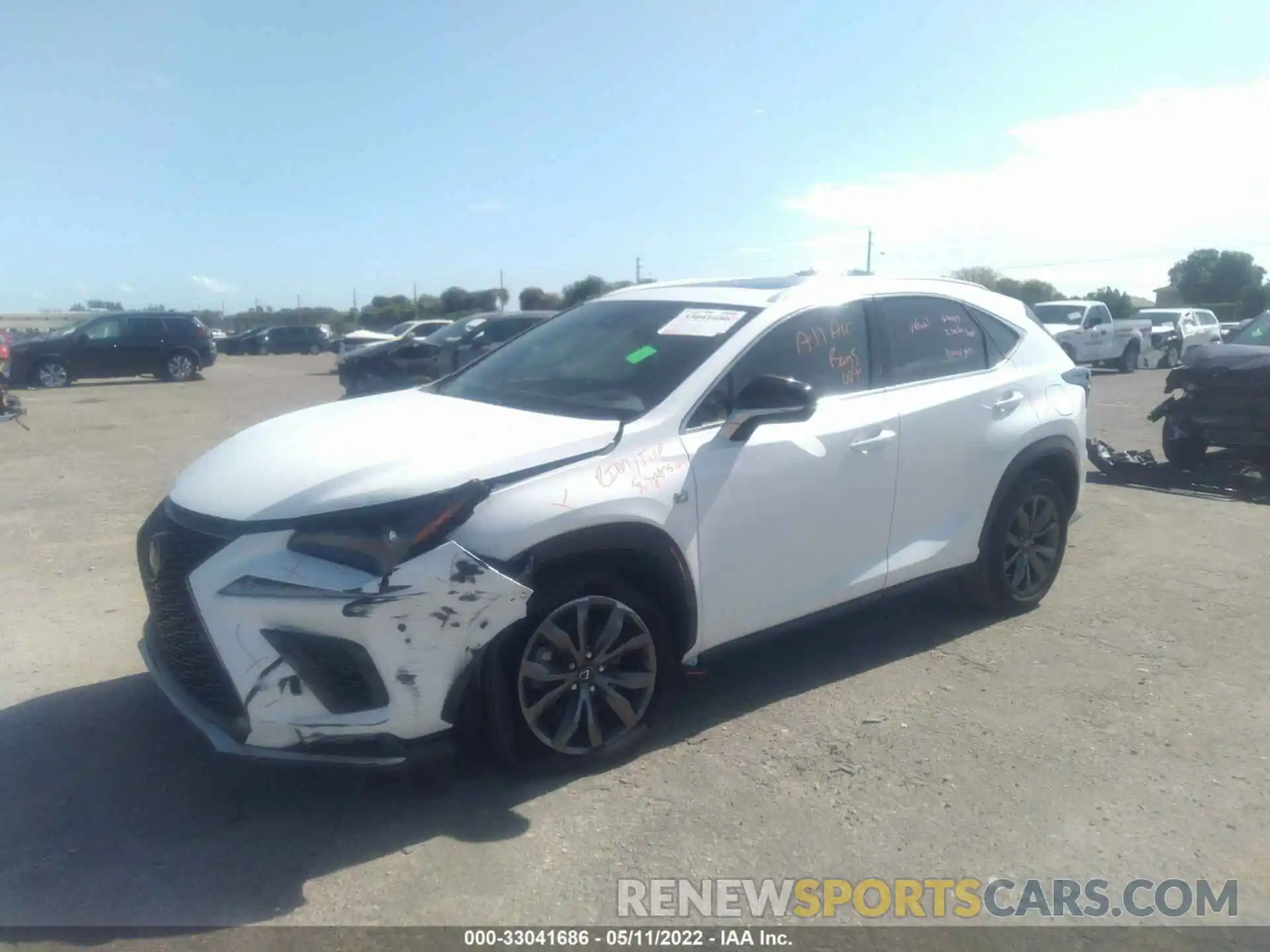 2 Photograph of a damaged car JTJSARBZ4L5015630 LEXUS NX 2020