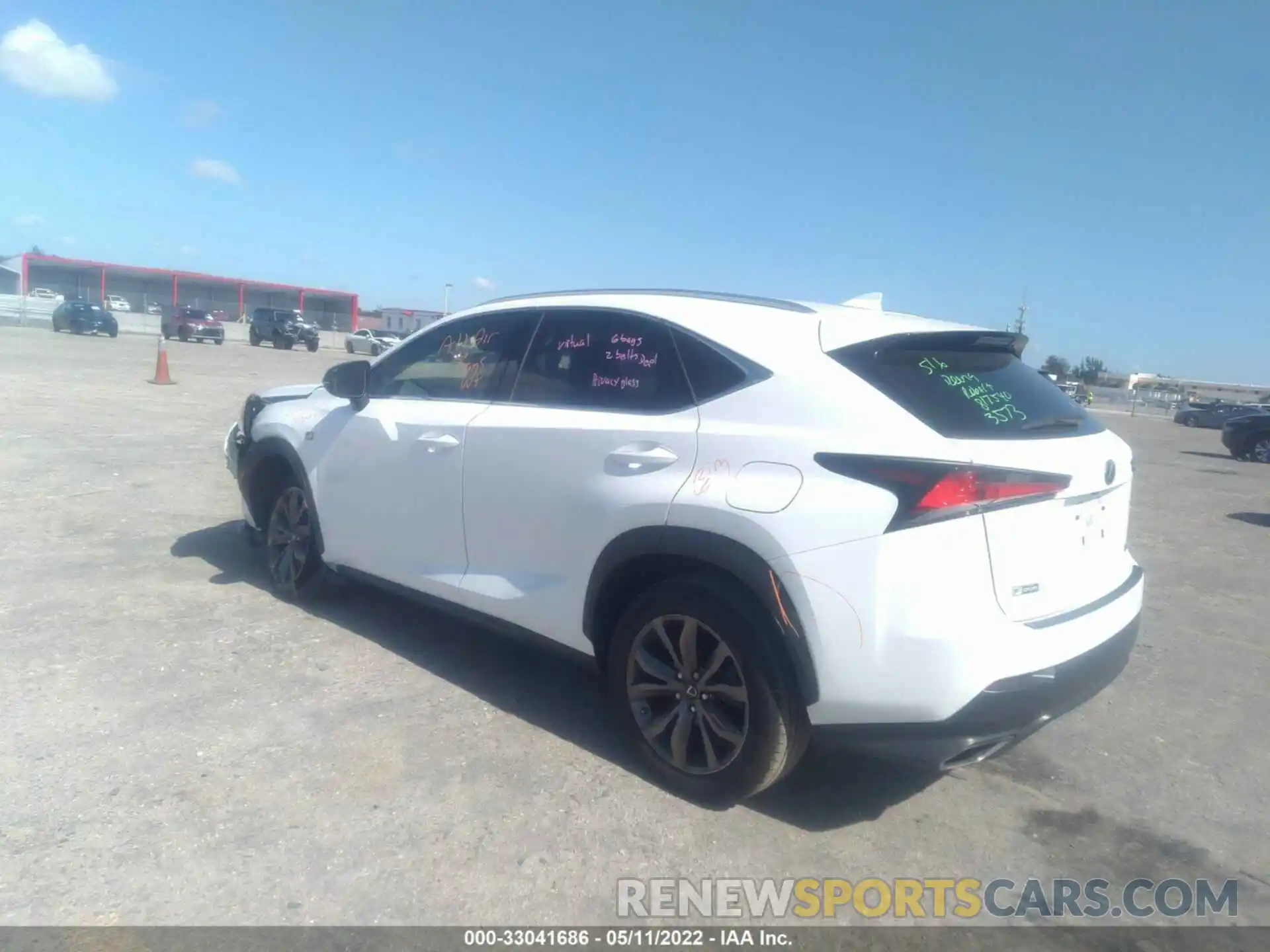 3 Фотография поврежденного автомобиля JTJSARBZ4L5015630 LEXUS NX 2020