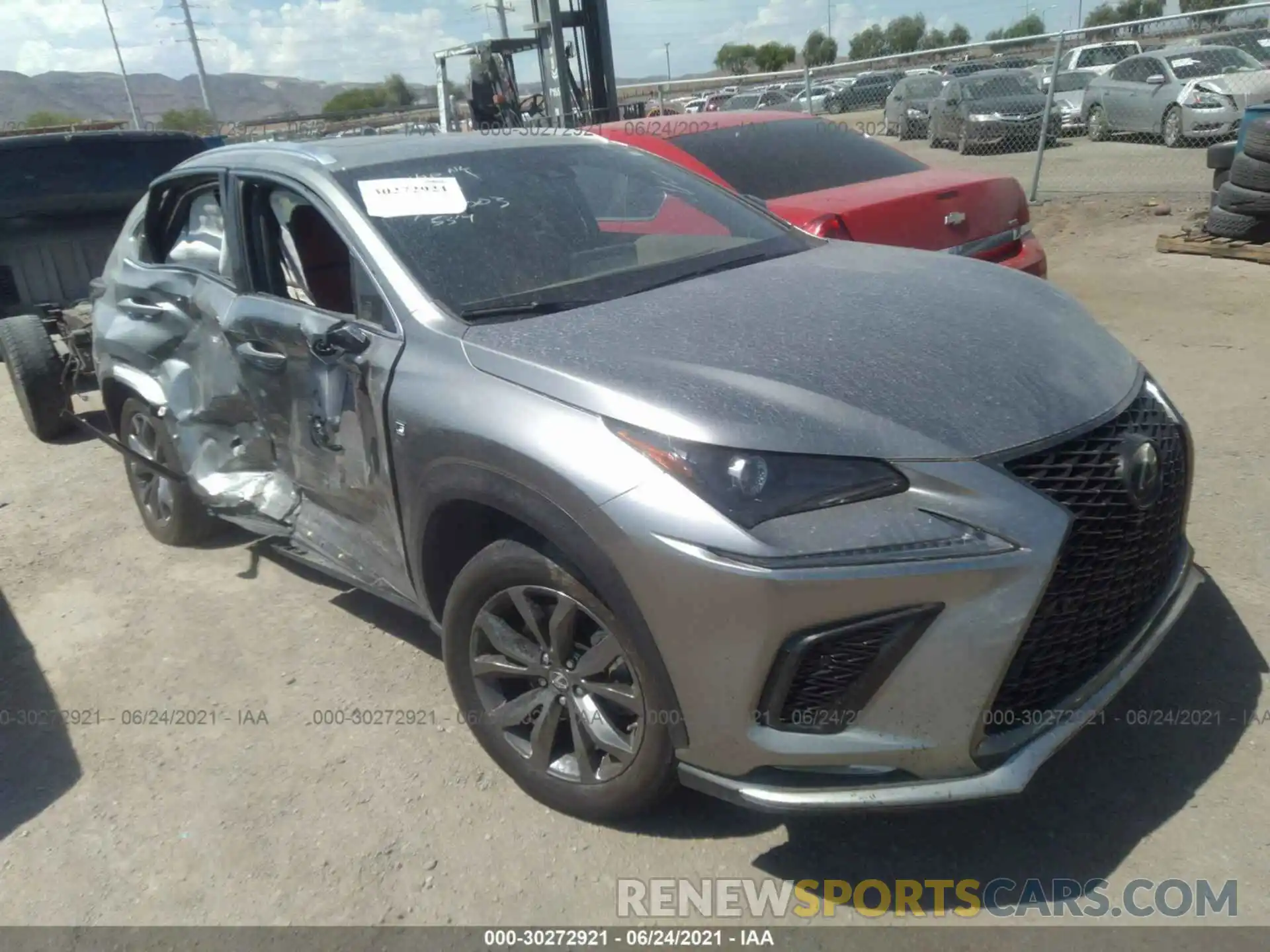 1 Photograph of a damaged car JTJSARBZ5L5006628 LEXUS NX 2020