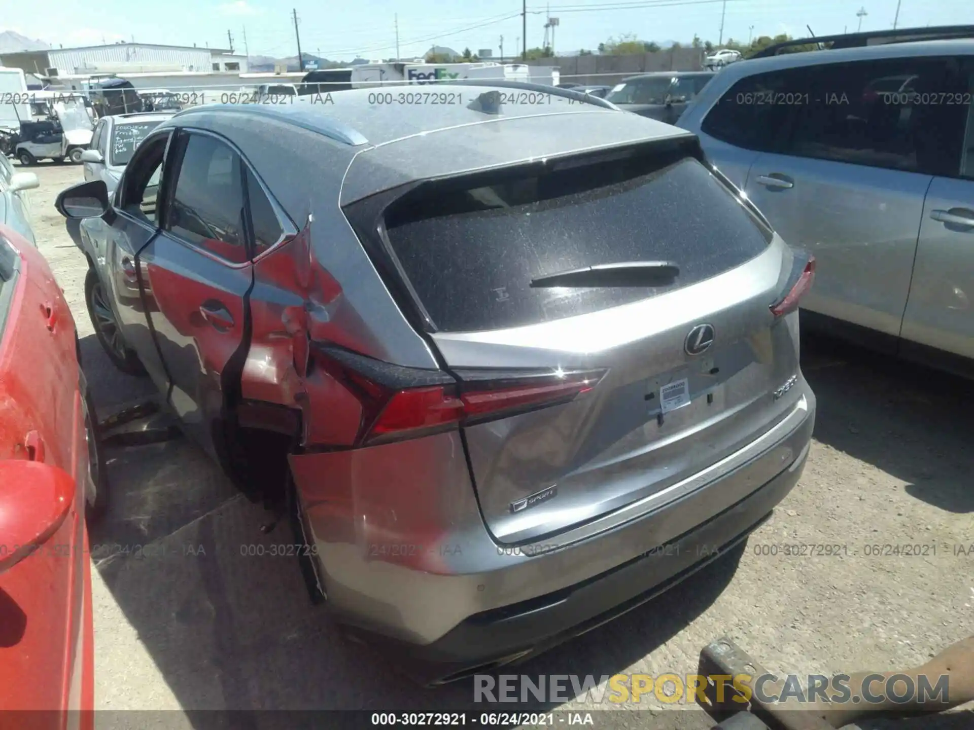 3 Photograph of a damaged car JTJSARBZ5L5006628 LEXUS NX 2020