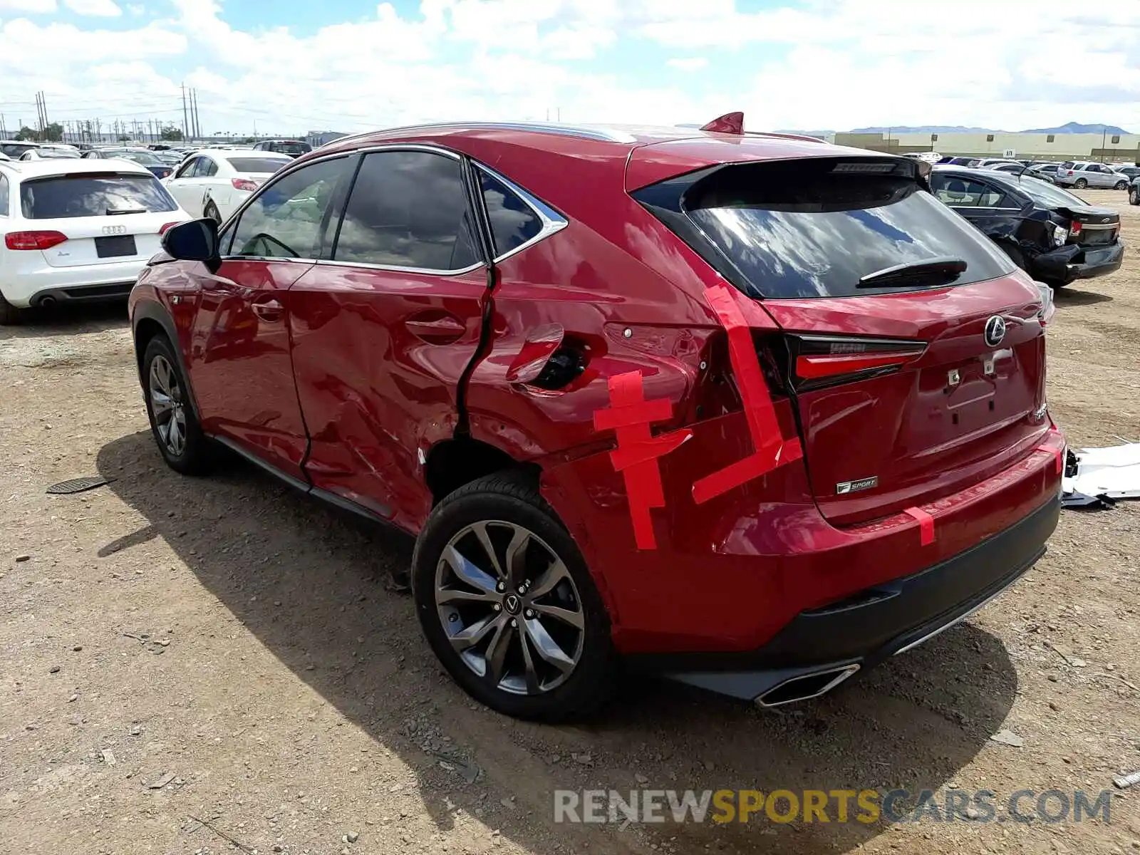 3 Photograph of a damaged car JTJSARBZ5L5011666 LEXUS NX 2020