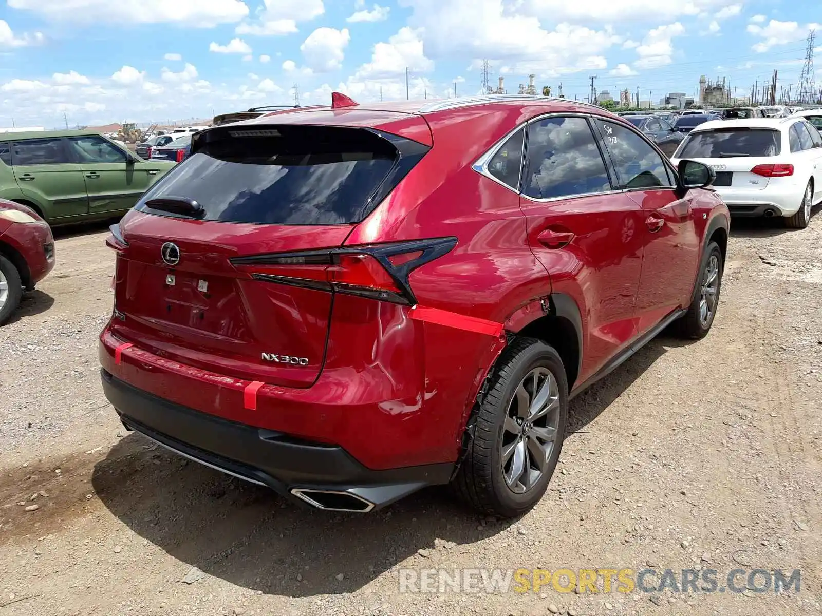 4 Фотография поврежденного автомобиля JTJSARBZ5L5011666 LEXUS NX 2020