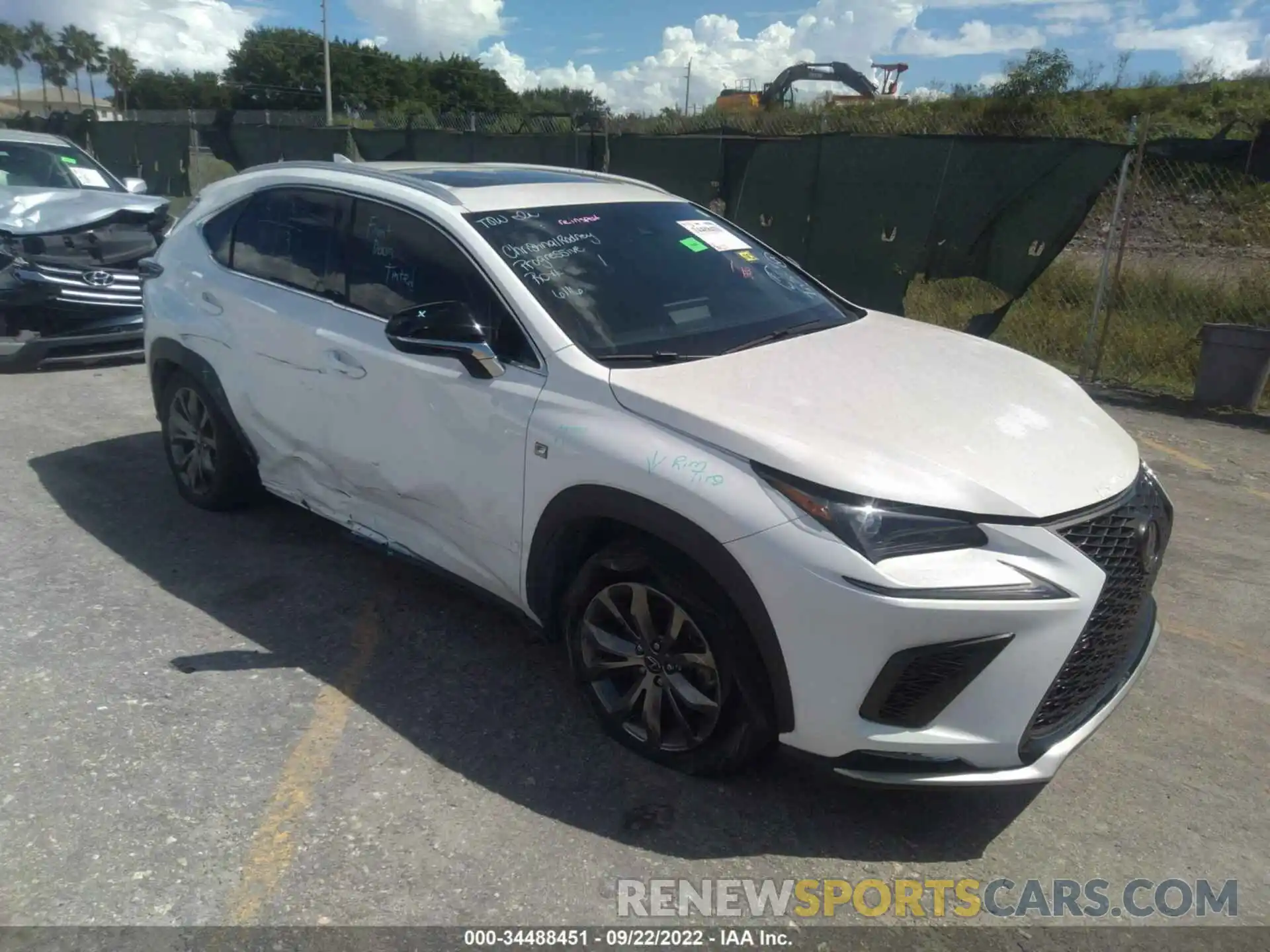 1 Photograph of a damaged car JTJSARBZ5L5013580 LEXUS NX 2020