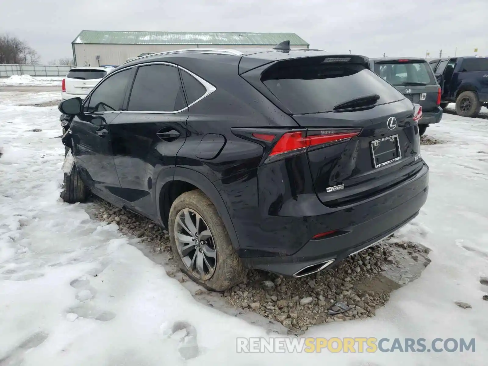 3 Фотография поврежденного автомобиля JTJSARBZ6L5005228 LEXUS NX 2020