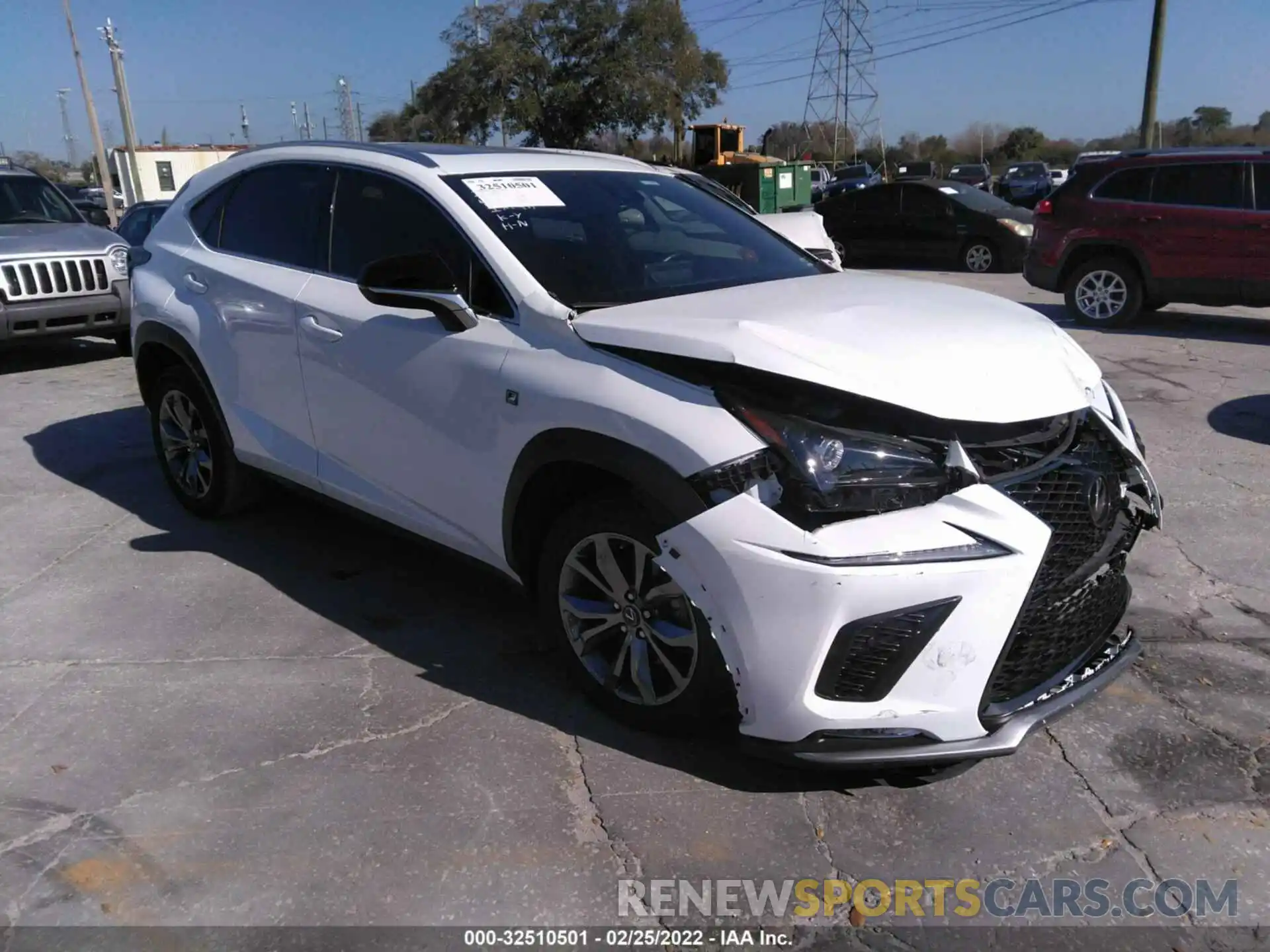 1 Photograph of a damaged car JTJSARBZ6L5014950 LEXUS NX 2020