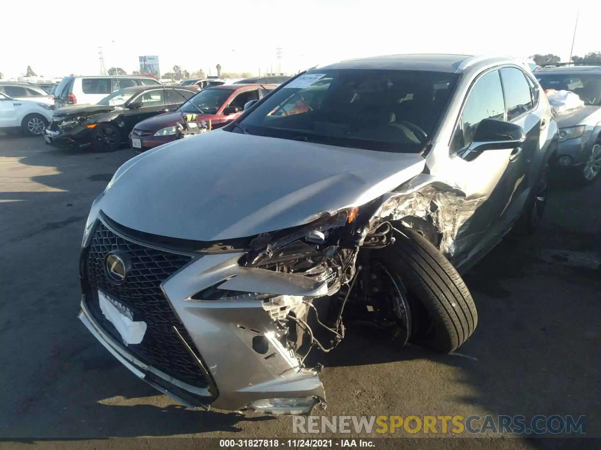 2 Photograph of a damaged car JTJSARBZ7L5001995 LEXUS NX 2020