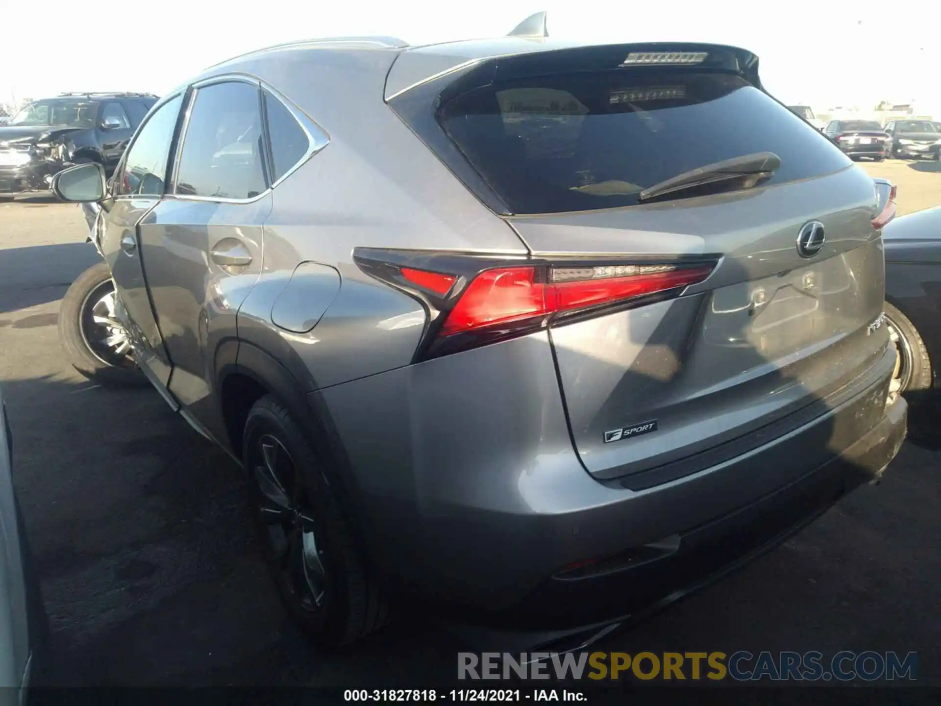 3 Фотография поврежденного автомобиля JTJSARBZ7L5001995 LEXUS NX 2020